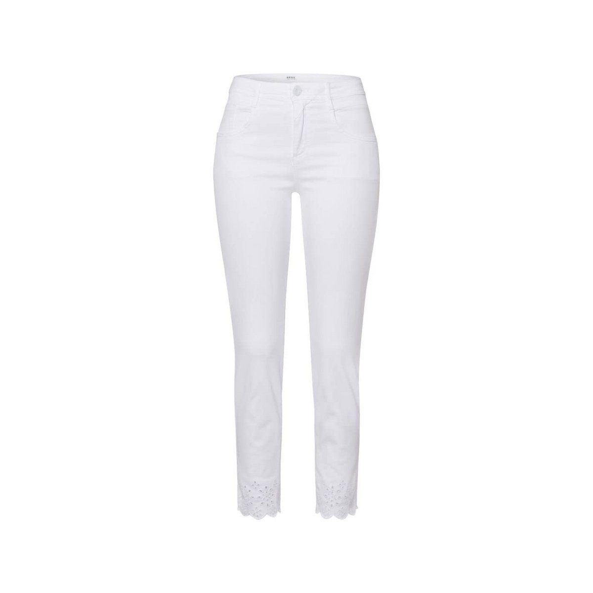 Brax 5-Pocket-Jeans uni (1-tlg) white