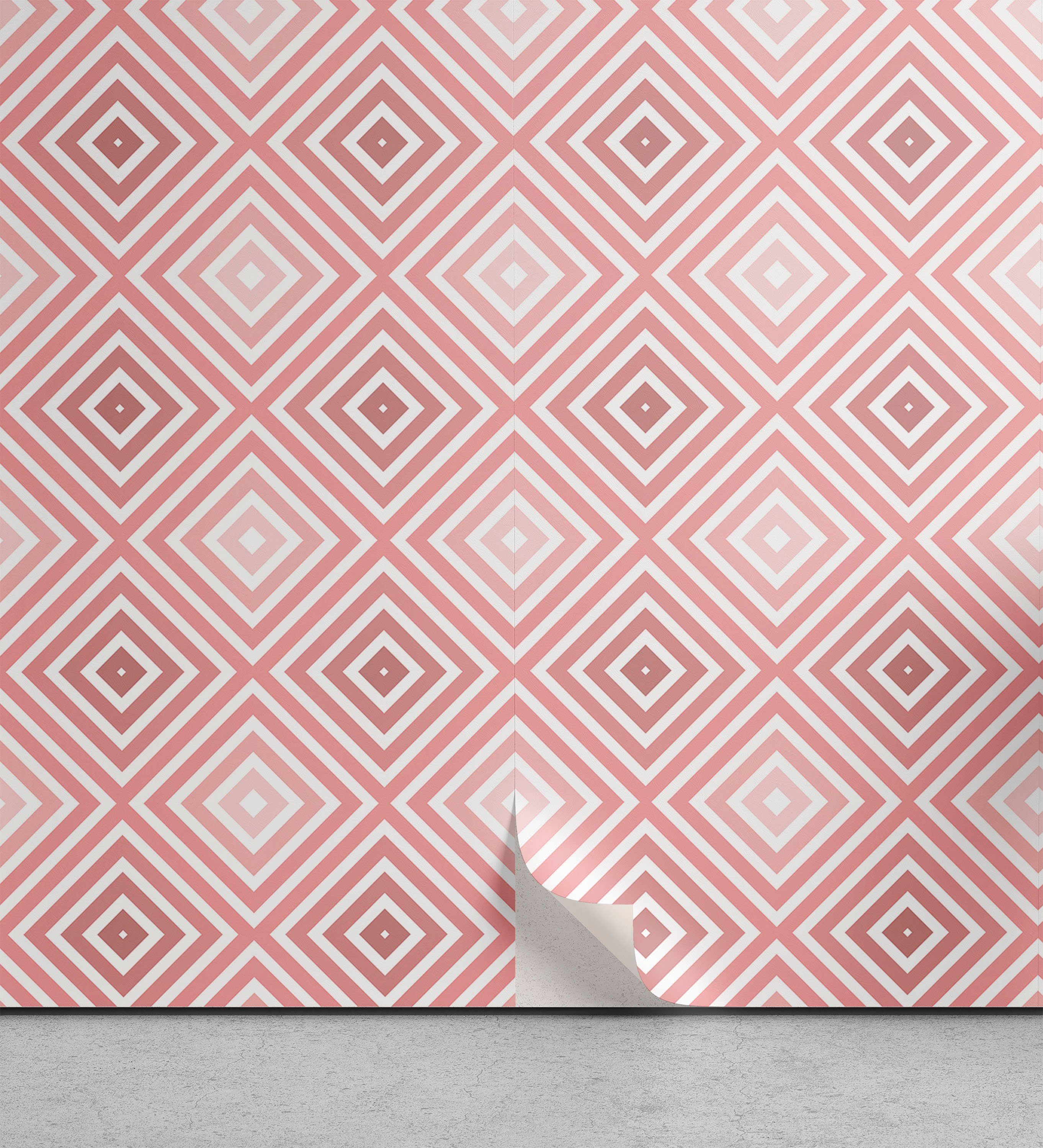 Abakuhaus Vinyltapete Linie Küchenakzent, selbstklebendes Wohnzimmer Geometrisch Rhombus Stripes
