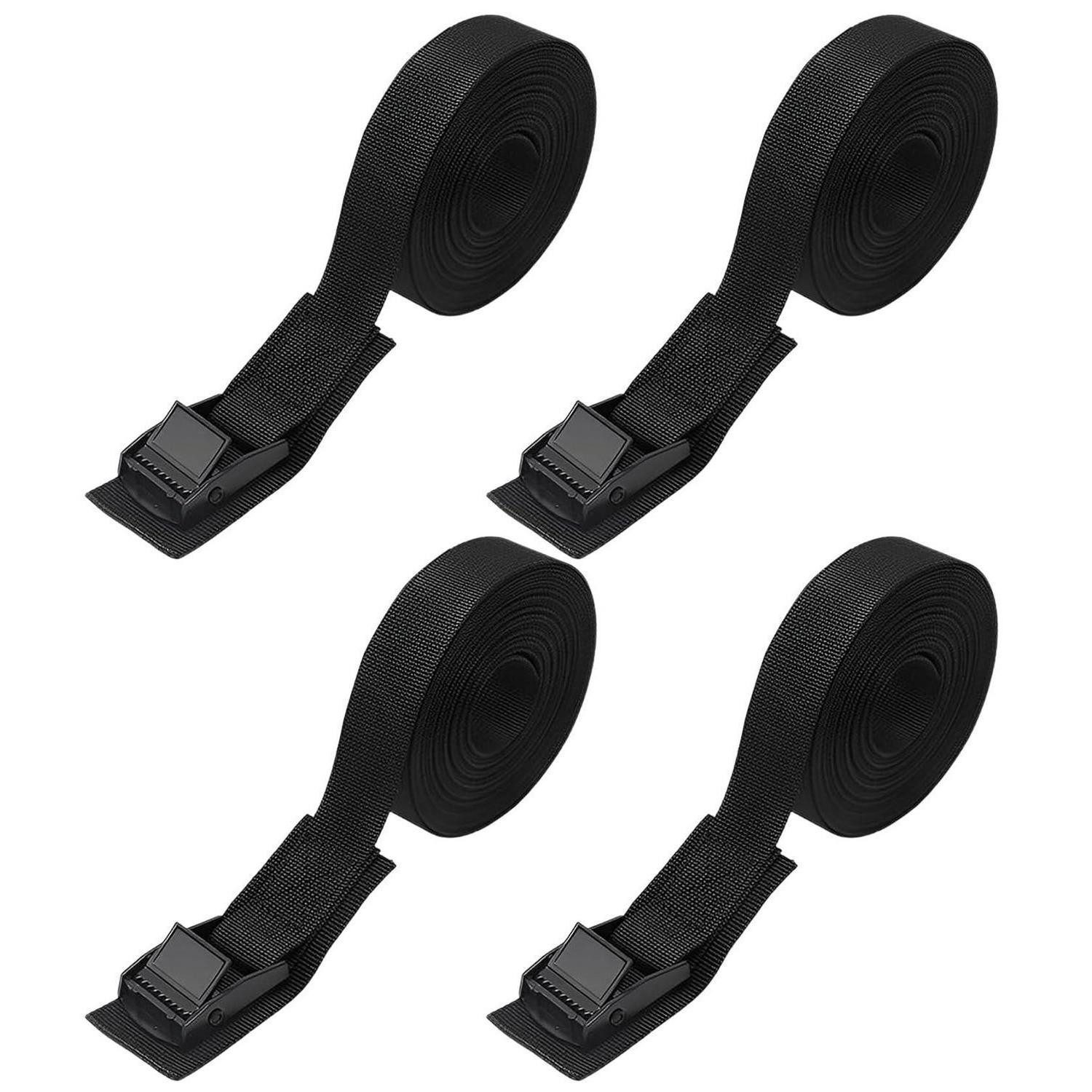 LuxusKollektion Spanngurt Spanngurte Fahrradträger 40cm 200kg 4er-Set (4-St)