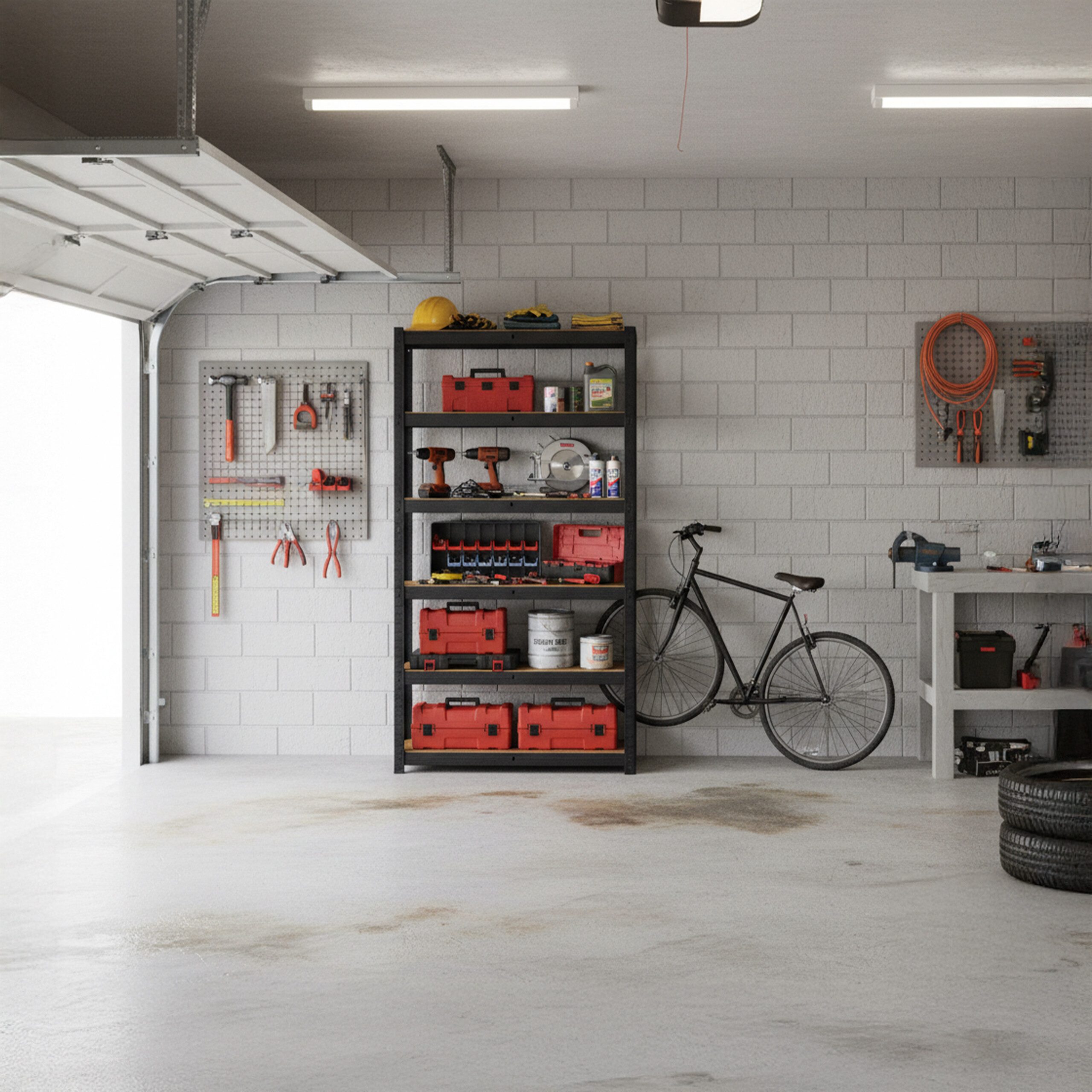 relaxdays Schwerlastregal Industrial Chic 500 kg, 50 x 100 x 200 cm günstig online kaufen