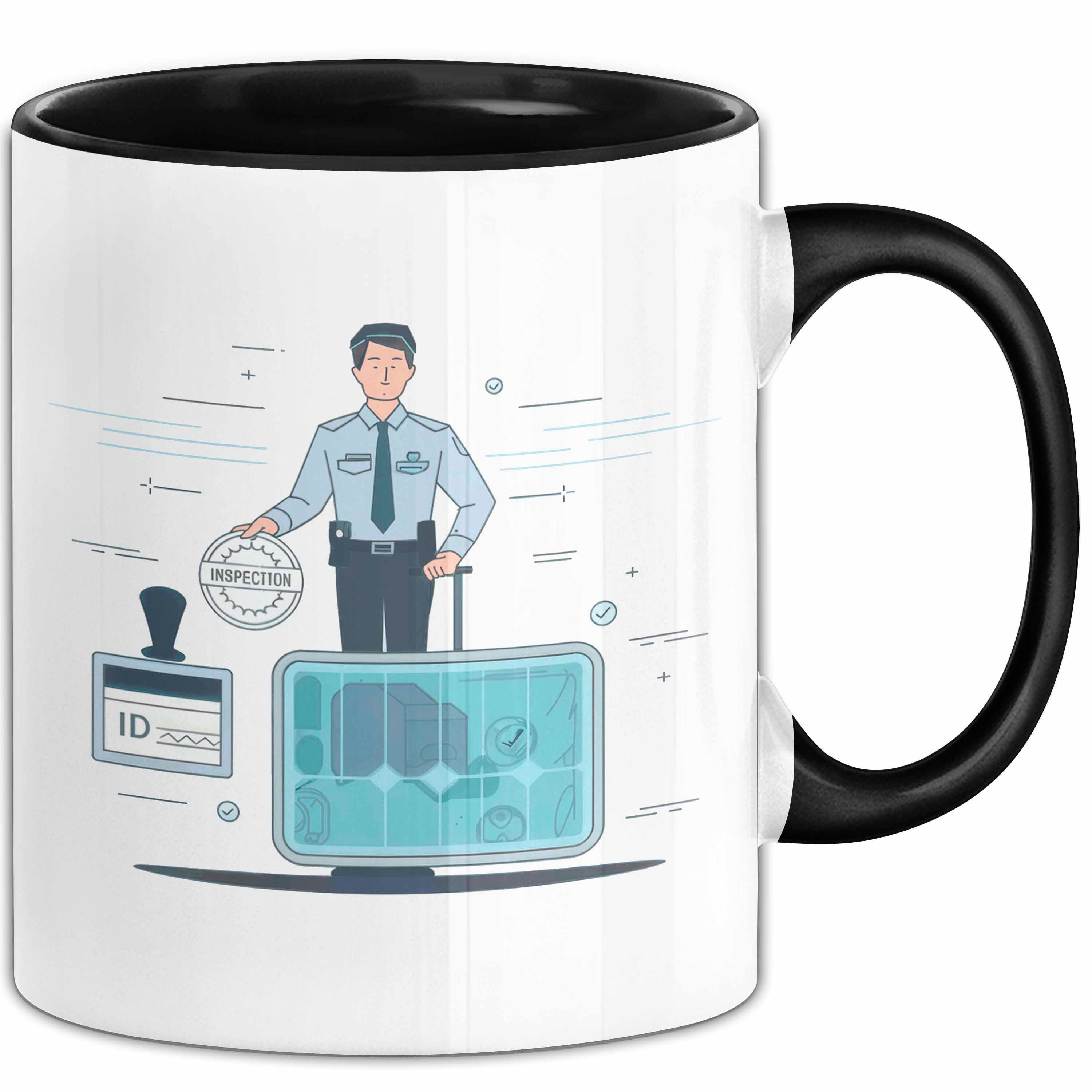 Trendation Tasse Zollbeamter Tasse Geschenk Lustige Geschenkidee Spruch Für Grenzkontro, Keramik