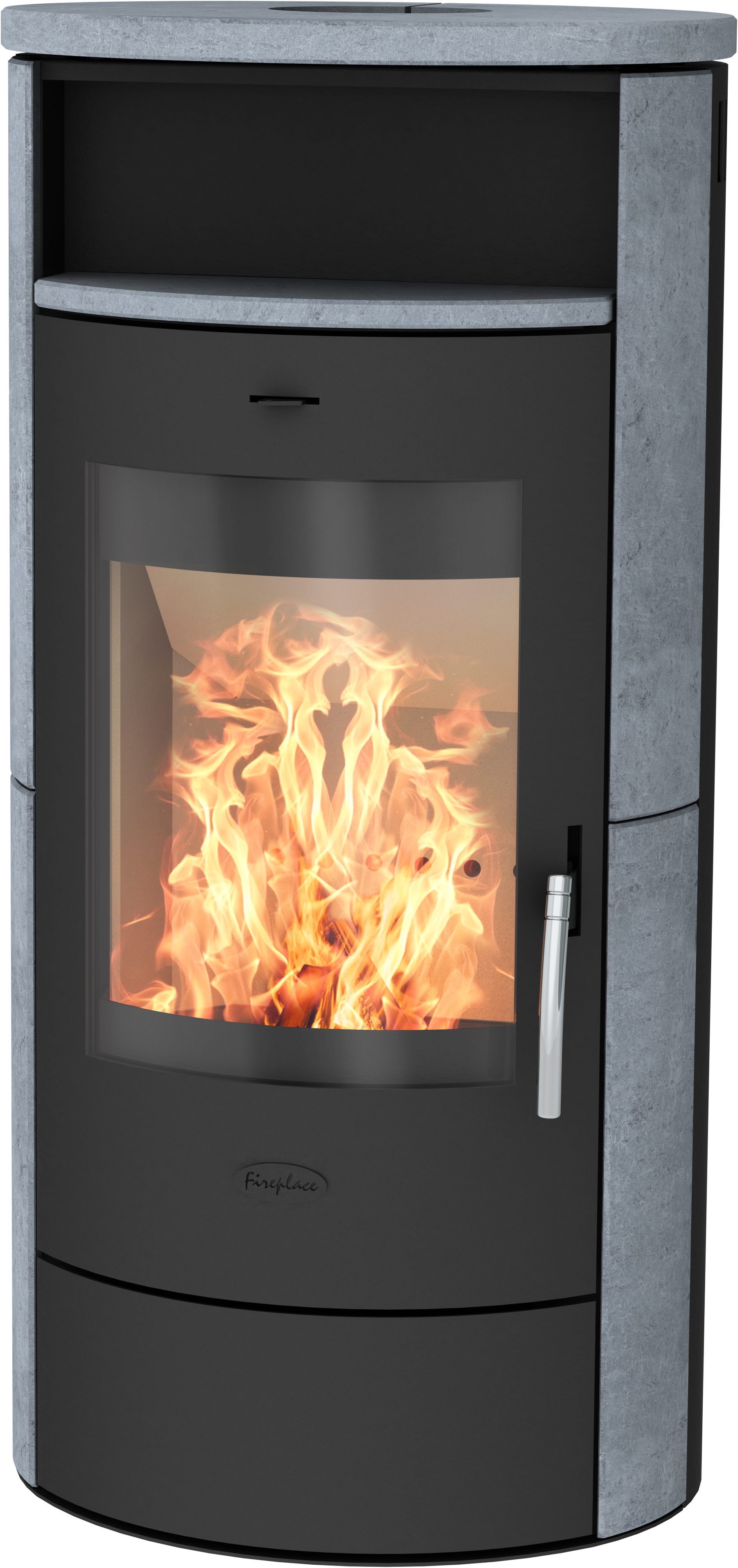 Fireplace Kaminofen Piacenza Speckstein, 6 kW, Zeitbrand, Warmhaltefach, selbstschließende Feuerraumtür A1