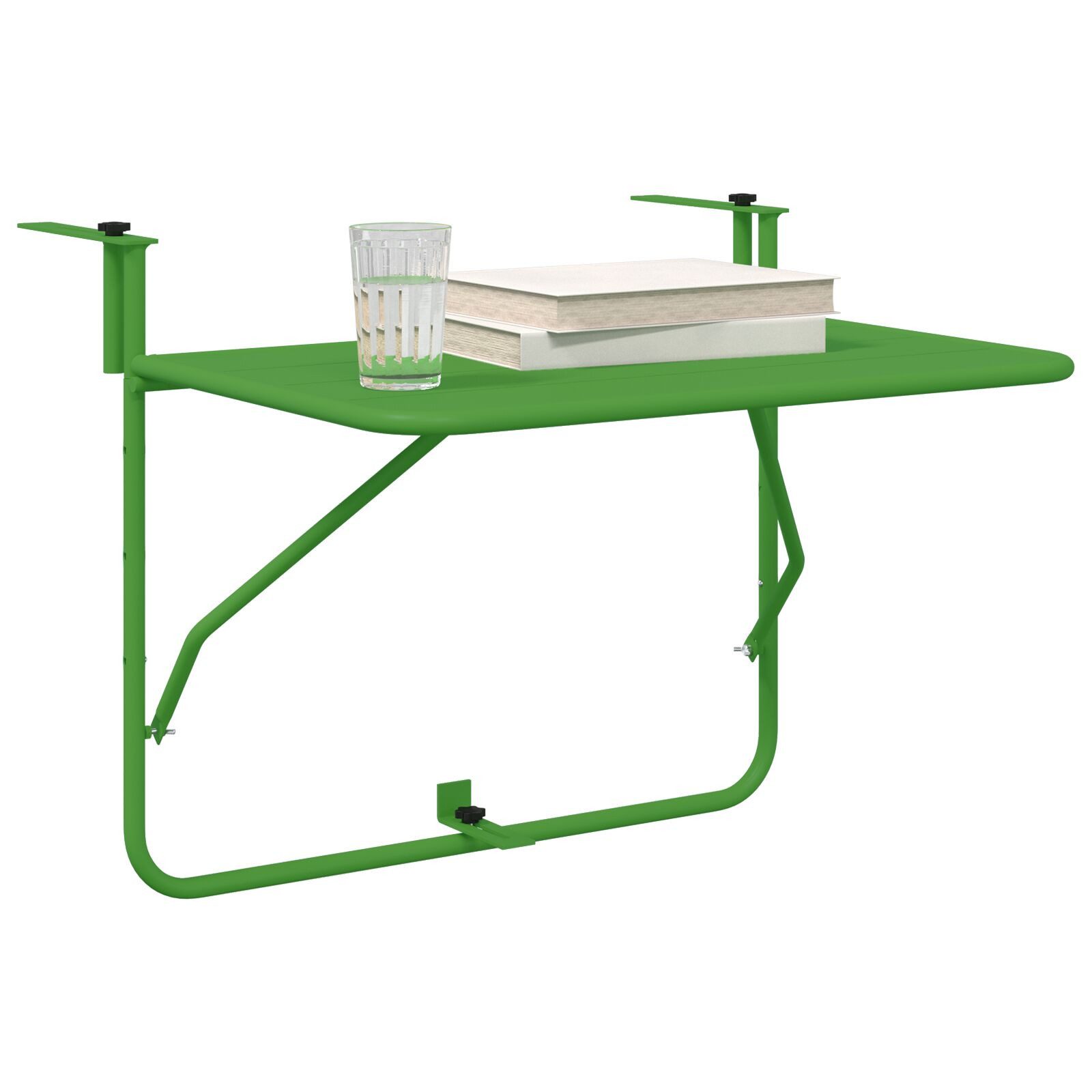 vidaXL Gartentisch Balkontisch Grün Stahl Mittel günstig online kaufen
