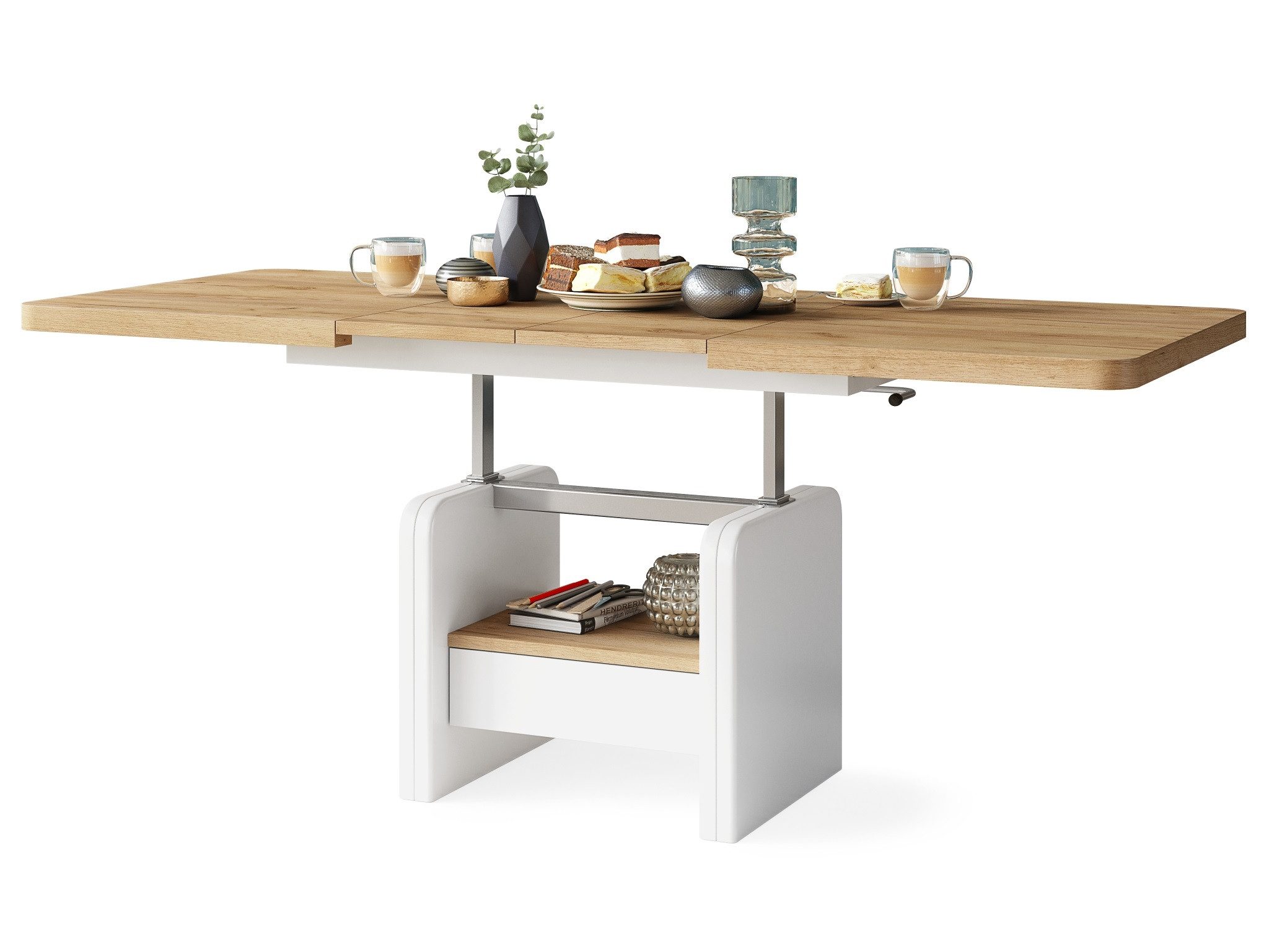 designimpex Couchtisch Design Wohnzimmertisch Lexus höhenverstellbar günstig online kaufen