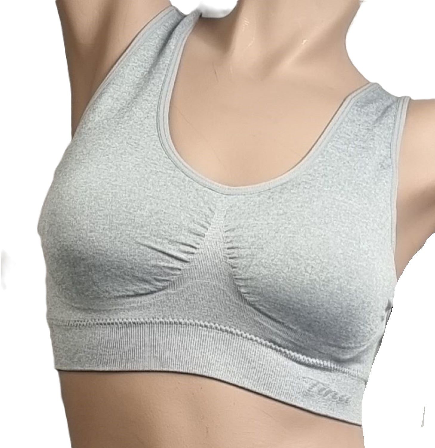 Dekker Bustier "Princess Dessous " Seamless Bustier/BH super Passform gefütterte Cup (Packung, 2 Stück) Logogschriftzug "Tina"