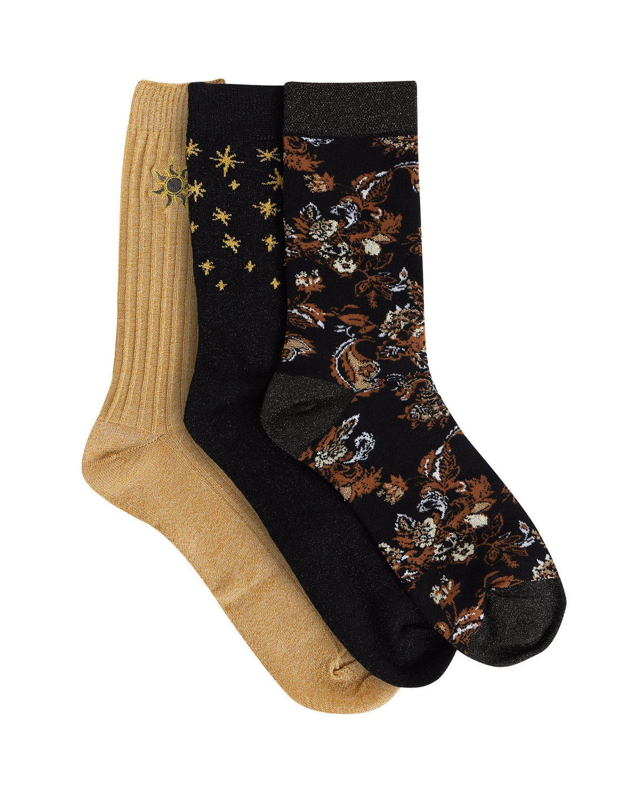 (1-Paar) Fashion WE Schwarz Socken