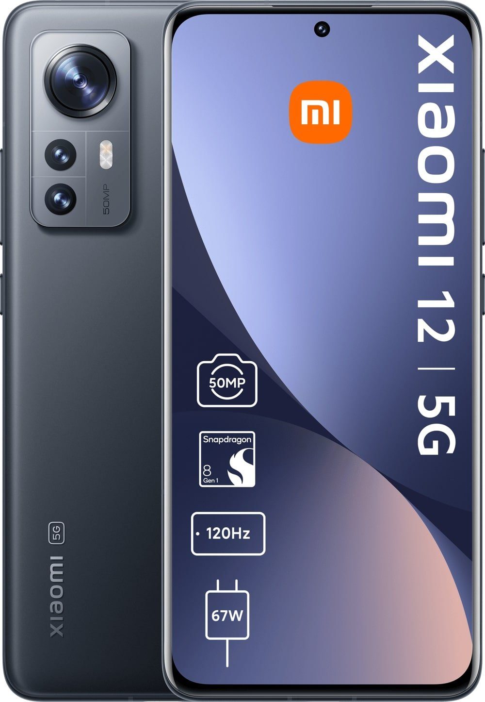 Xiaomi 12 8GB + 256GB 5G Grey Smartphone 6,28 Zoll 50 MP Triple-Kamera Octa-Core Handy