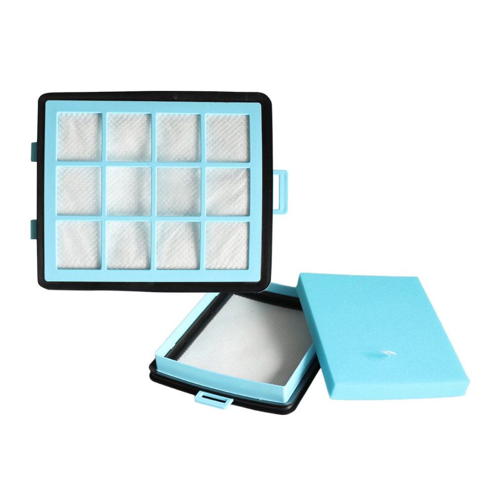 Trade-Shop HEPA-Filter mit Schwamm passend für Philips PowerPro FC8767/02 FC8768/01 FC8769, Zubehör für Philips 432200533151, CRP745/01, Luftfilter / Pollenfilter / Hygiene-Fein-Filter / Filter