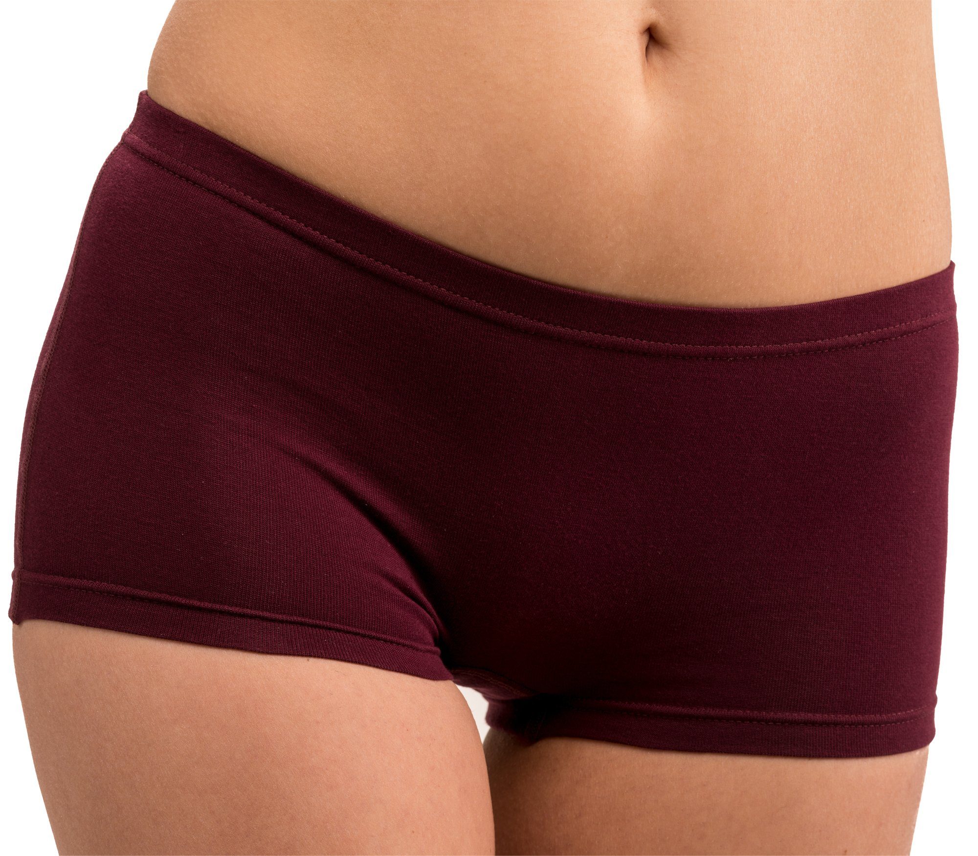HERMKO Panty Shorties (Pack, 2er) Baumwolle/Elastan, bequemer Umschlagbund, höher geschnitten