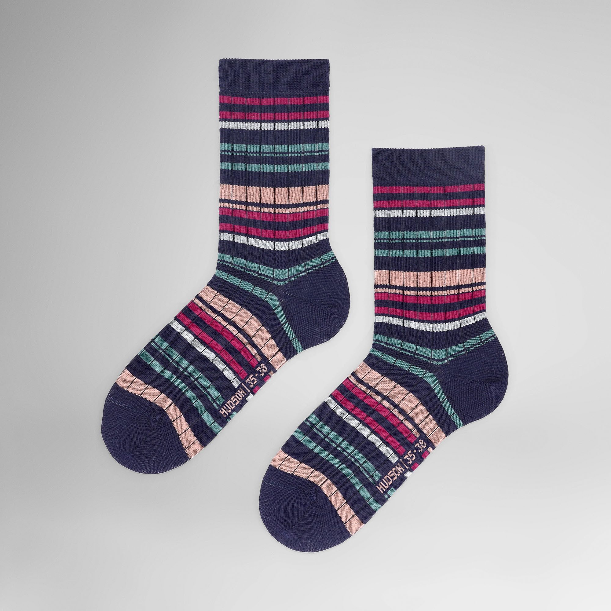 Hudson Basicsocken Rope (1-Paar) Socken mit Streifen-Muster