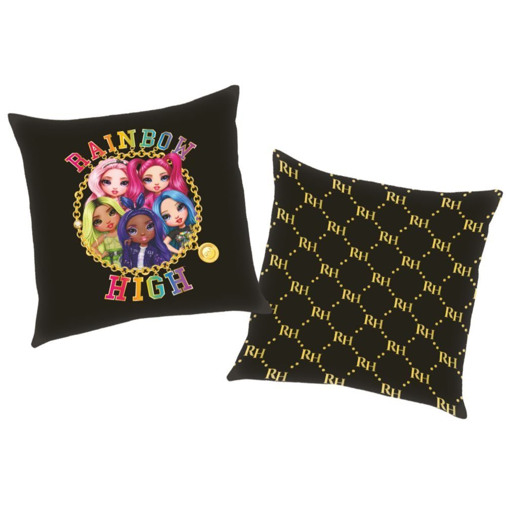 Herding Dekokissen Beauty Rainbow High 40 x 40 cm Kinder Deko-Kissen Wende-Motiv