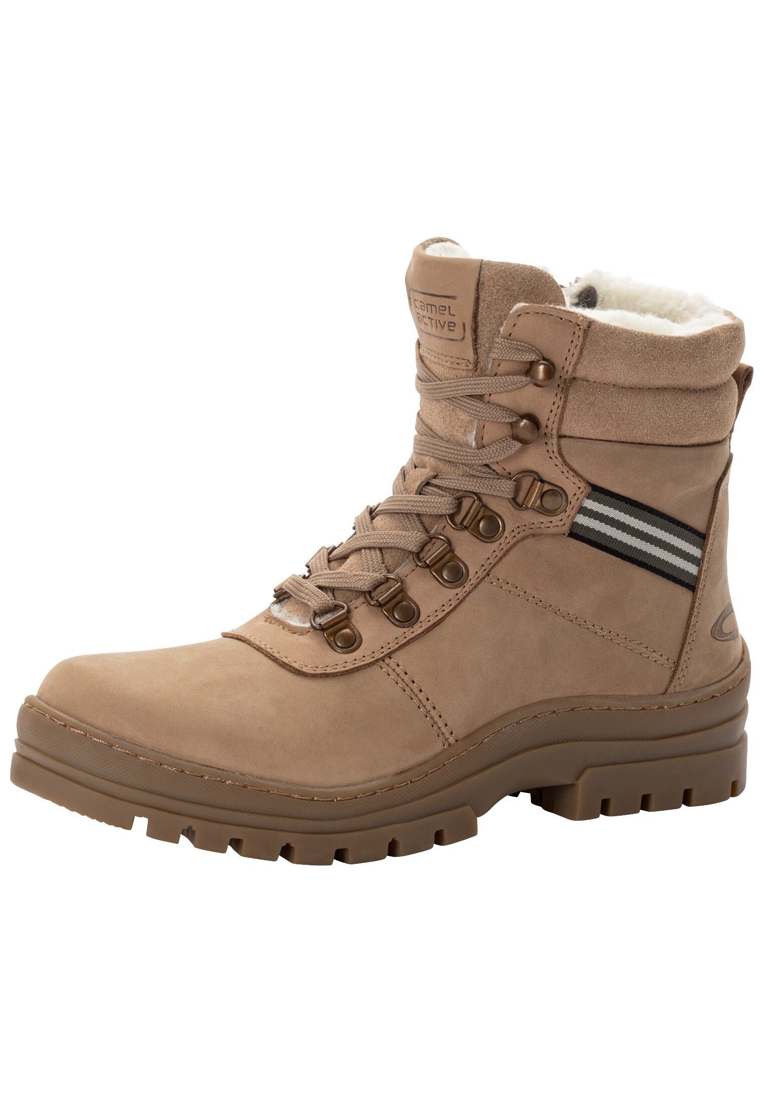camel active aus echtem Nubukleder Schnürschuh