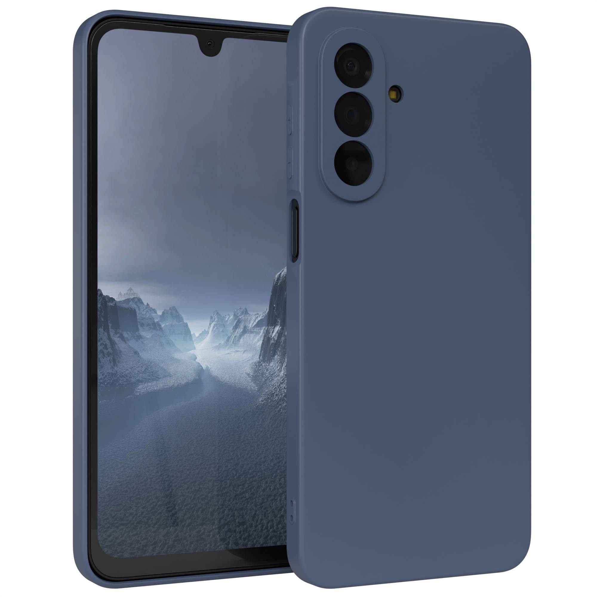 EAZY CASE Handyhülle TPU Hülle für Samsung Galaxy A17 6,7 Zoll, Handy Softcase mattierte Silikonhülle Back Cover Soft Blau / Petrol
