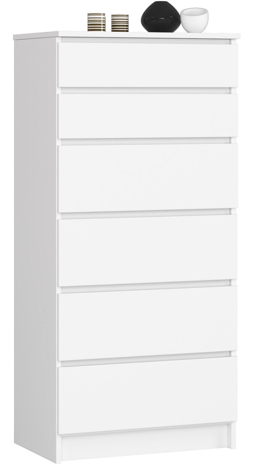 Raumhirsch Furniture Kommode mit 6 Schubladen 60x40x130 cm Sideboard Schubladenschrank Wohnschrank, (viele Farbvarianten - Maße: 130 x 60 x 40 cm) - Hochwertig  – Bild 2 von 5
