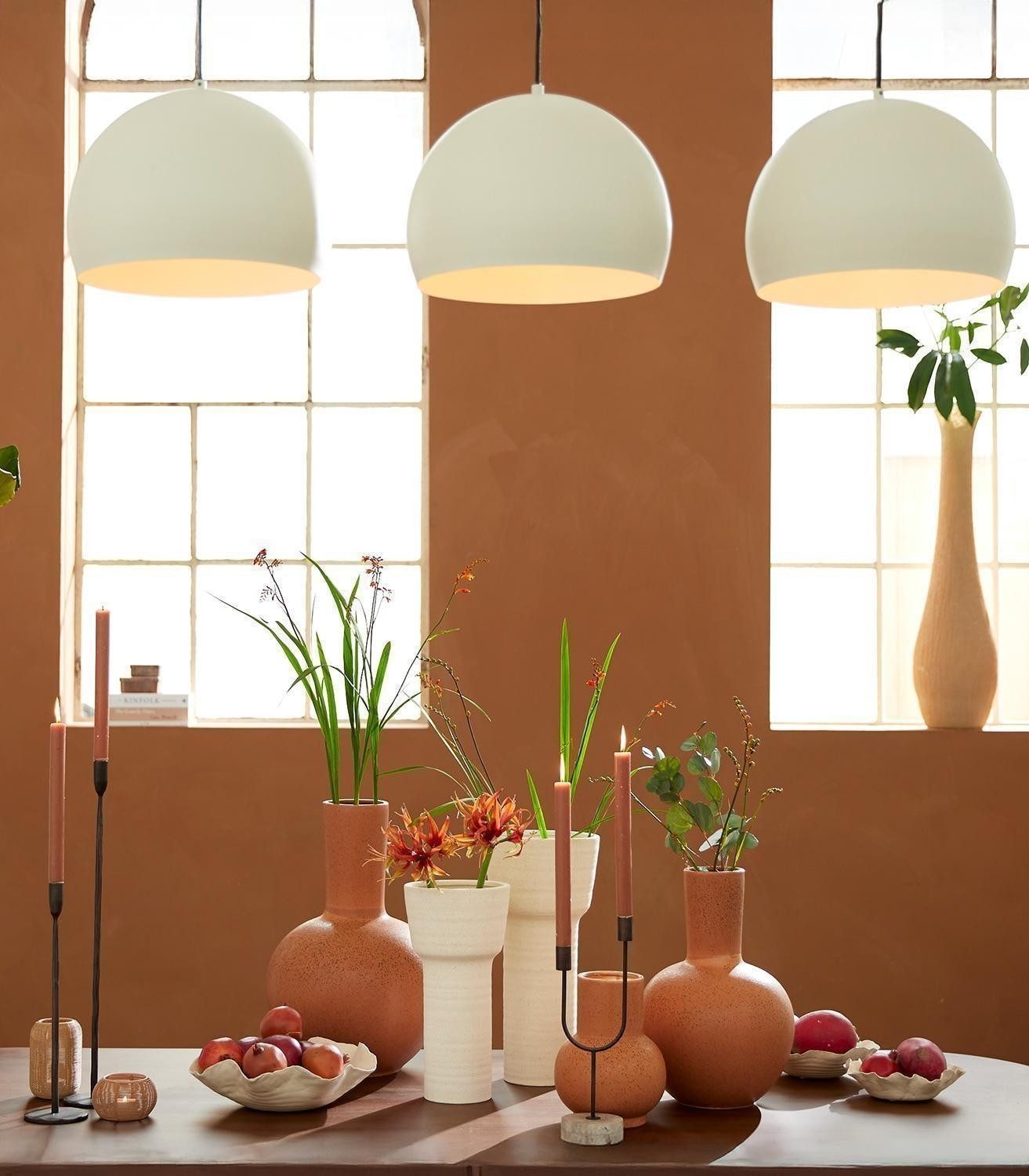 Light & Living Dekoschale BANDA, B 34 x H 11 x T 31 cm, Creme, (1 St), Keramik, mit gewelltem Rand