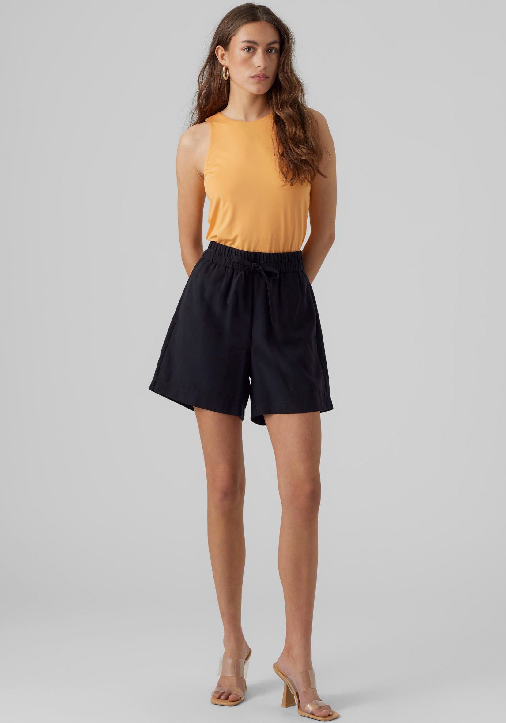 Vero Moda Shorts HW LOOSE VMCARMEN SHORTS Black NOOS