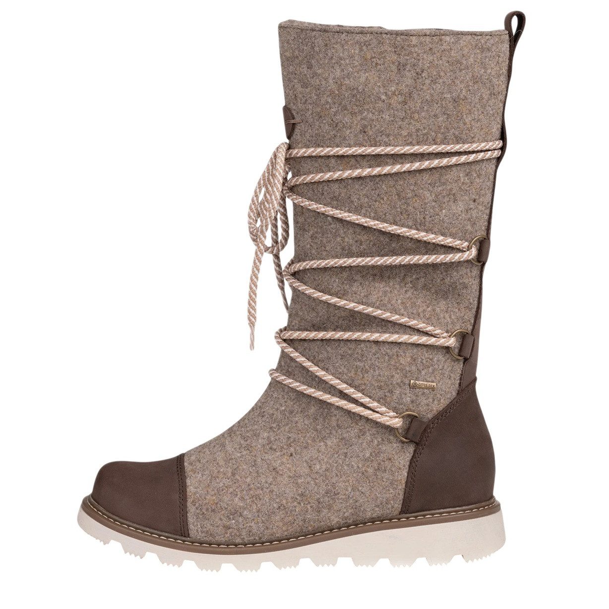 Pomar Ruka GTX (Filzstiefel, wasserdicht, extrem warm) sandbraun Damen Winterstiefel