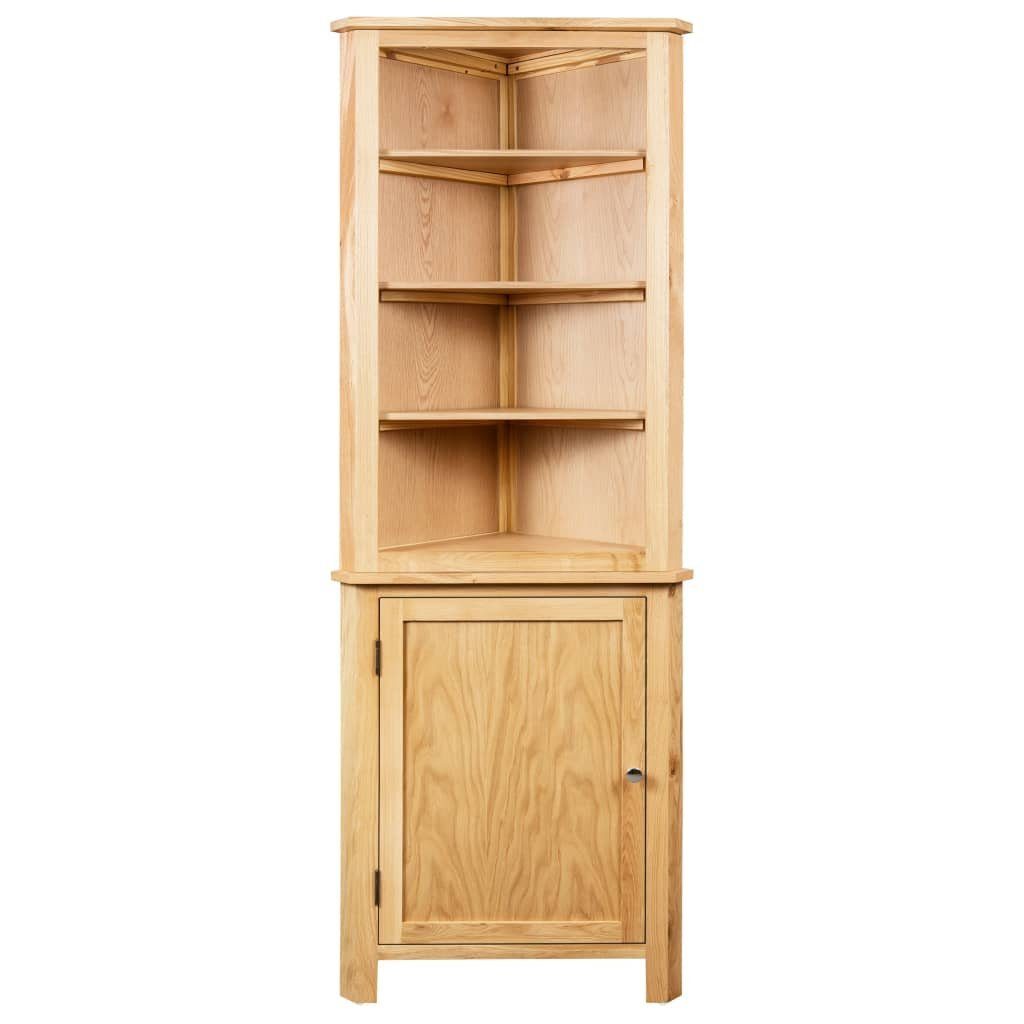 vidaXL Buffet NA Buffet Eckregal Eckschrank 59x36x180 cm Massivholz Eiche
