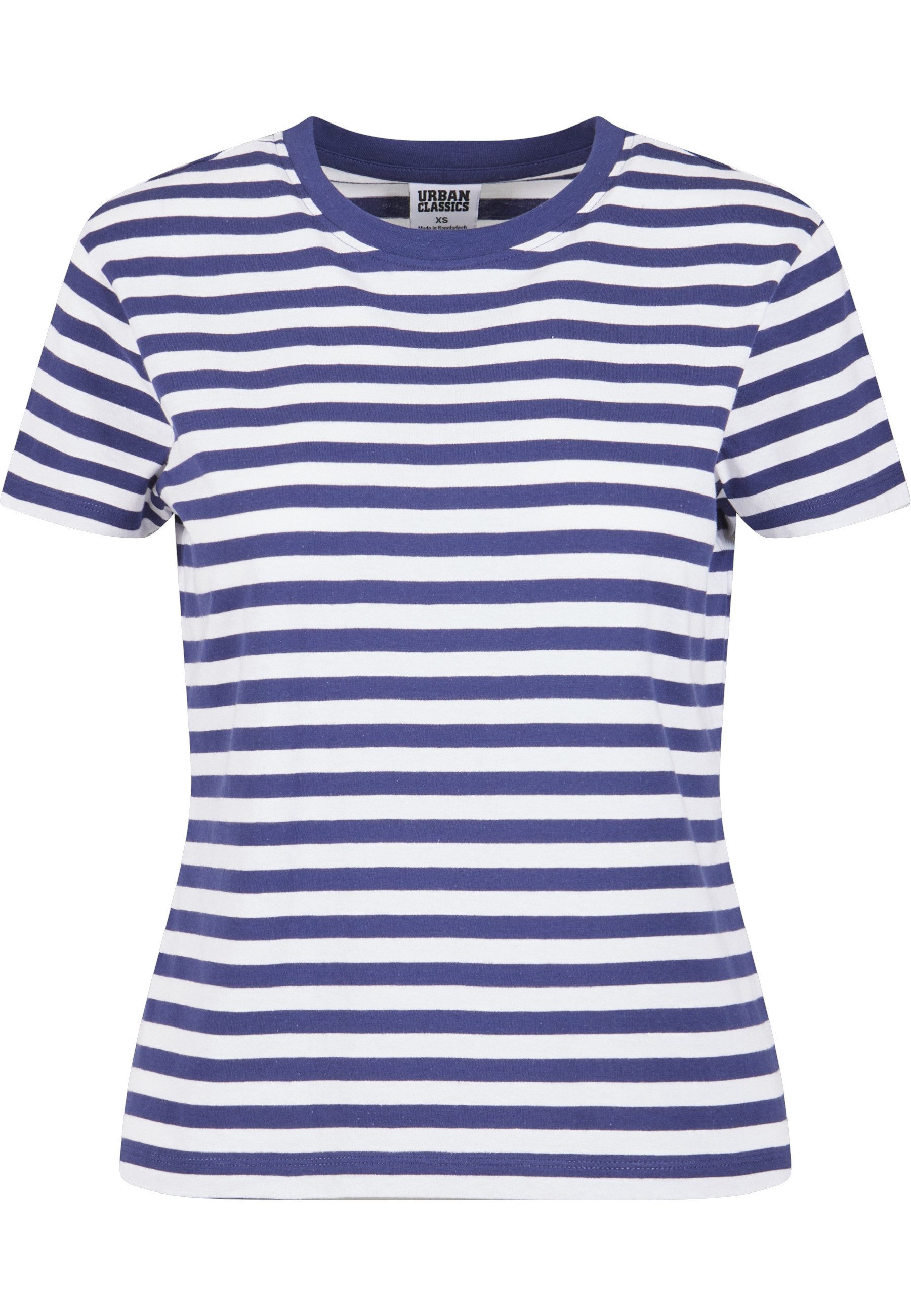 T-Shirt Urban Classics Damen Ladies Regular Striped Tee