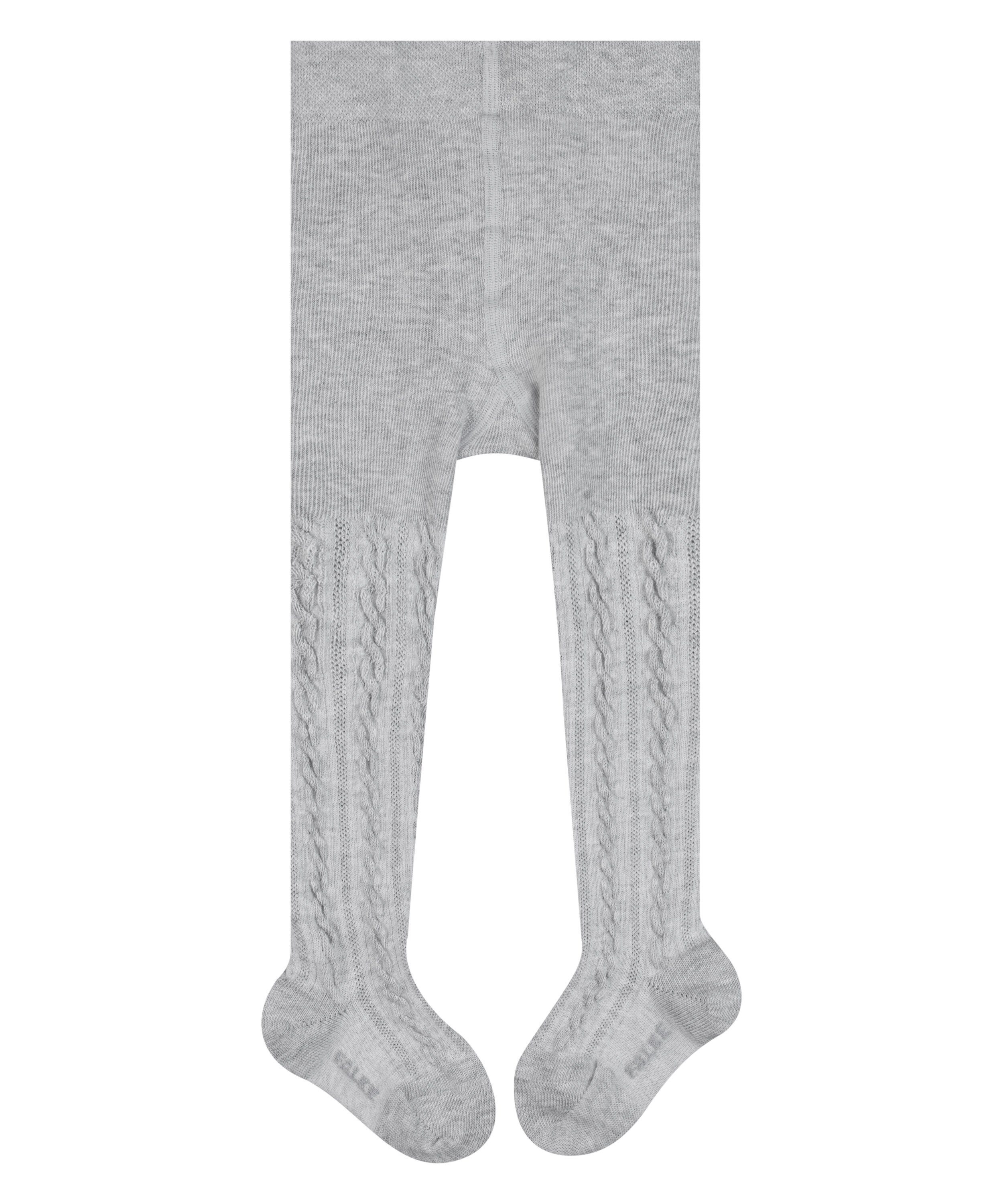 FALKE Strickstrumpfhose Cable mit Strickoptik feiner grey (3822) (1 stormy St)