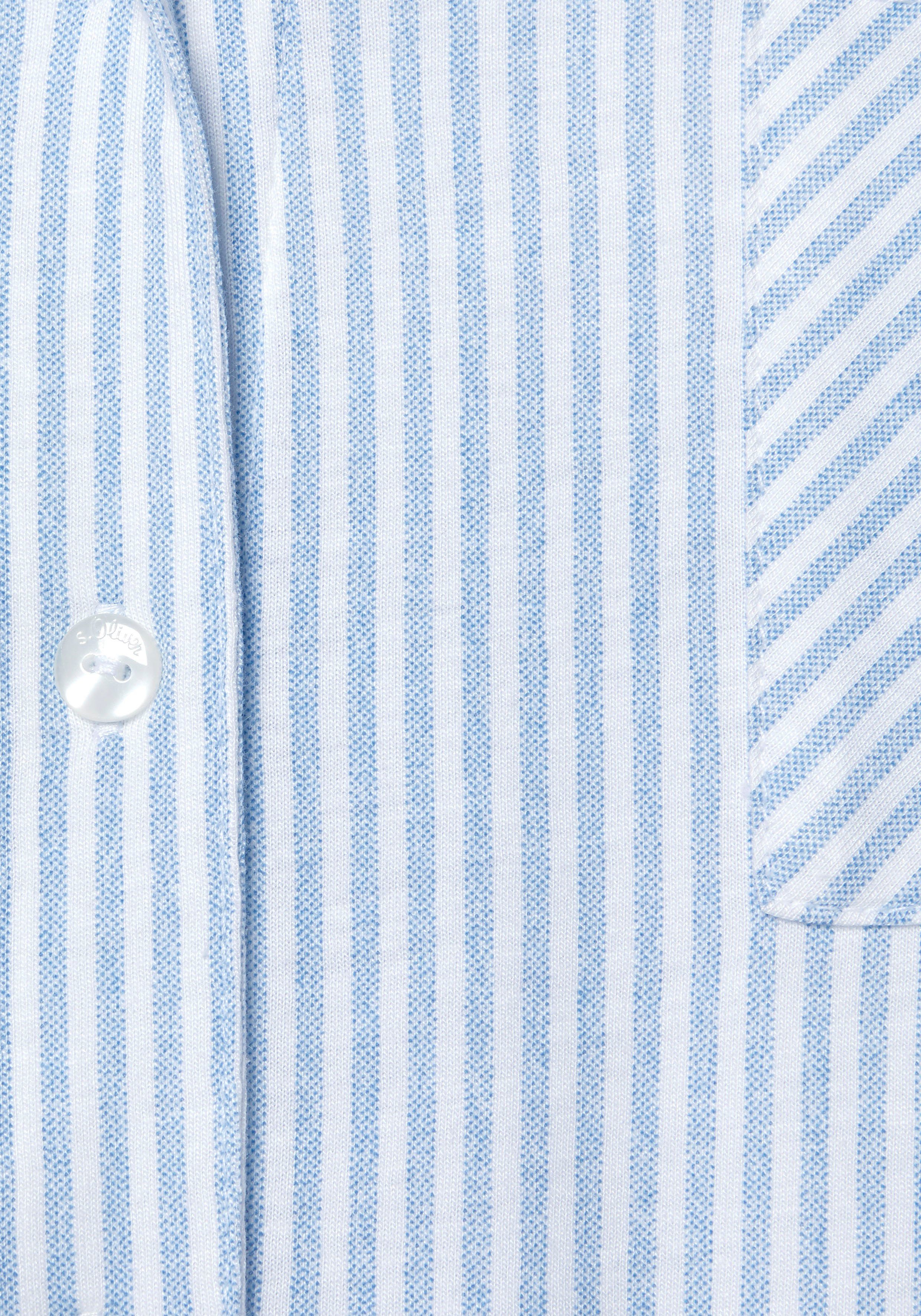 s.Oliver Pyjamaoberteil (1-tlg) mit aufgesetzter Brusttasche