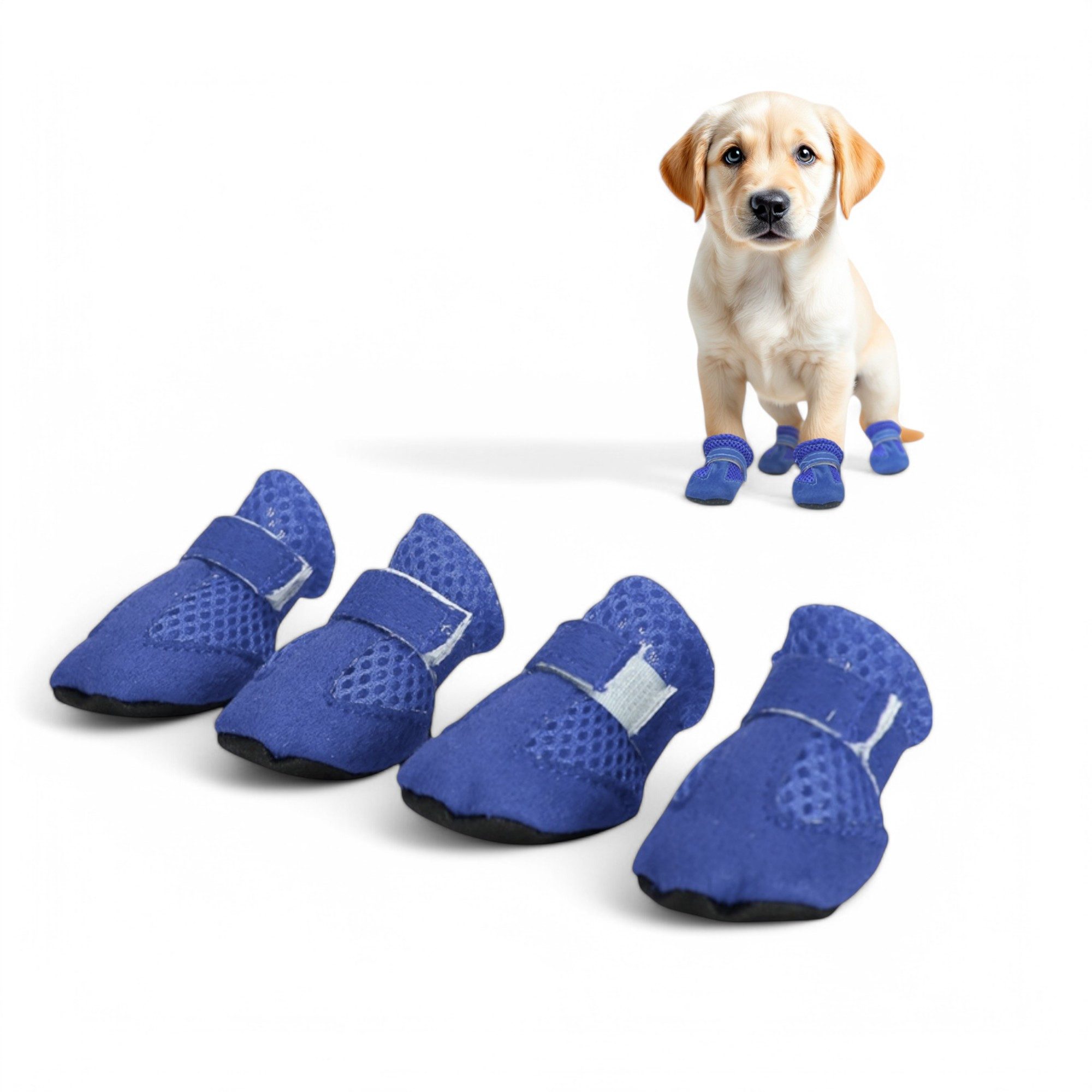 Pfotenschutz Hundeschuhe atmungsaktive Schutzschuhe für Hunde (4er-Set)