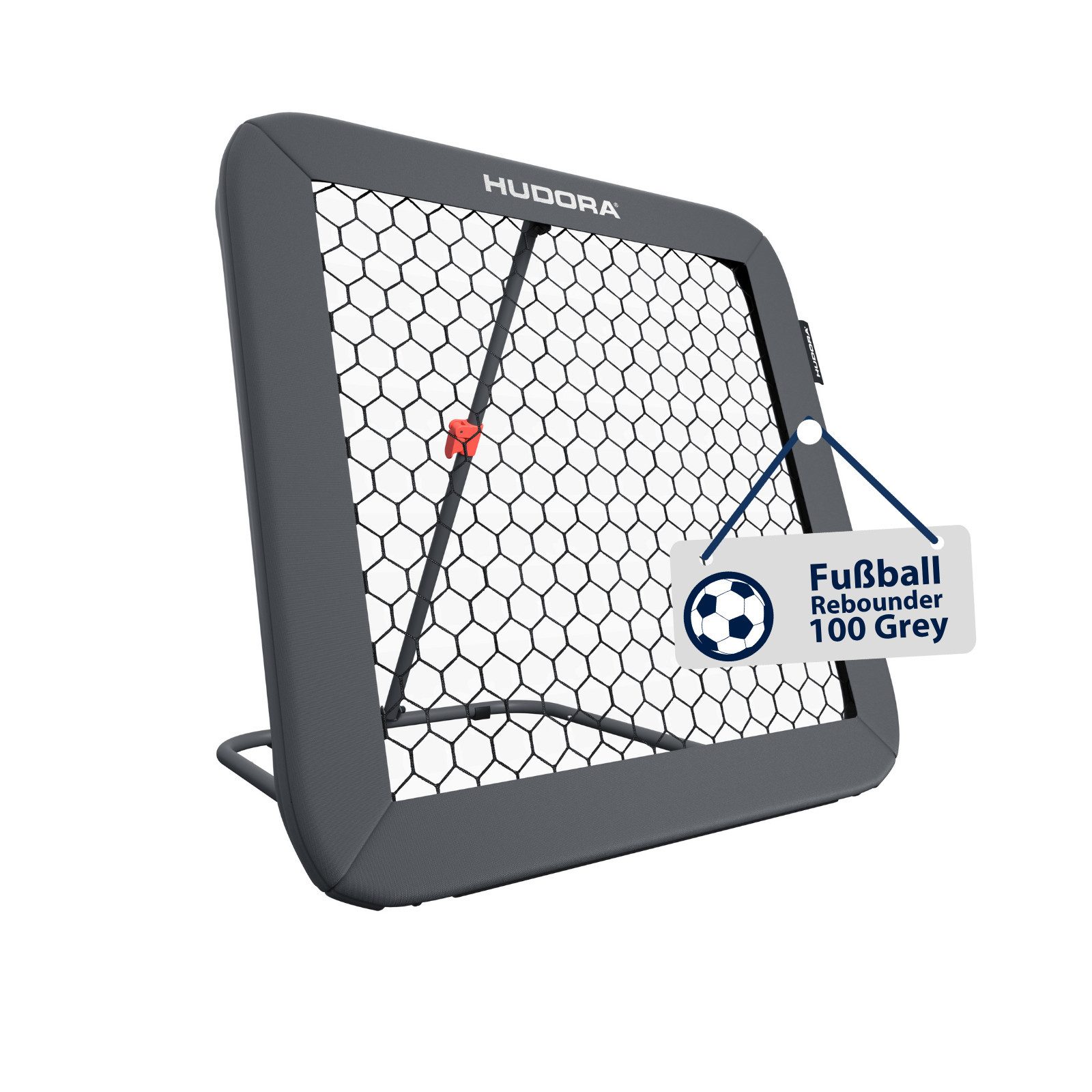 Hudora Rebounder Fußball, (100 x 100 cm), mit Bodenankern, Anti-Rutsch-Füße