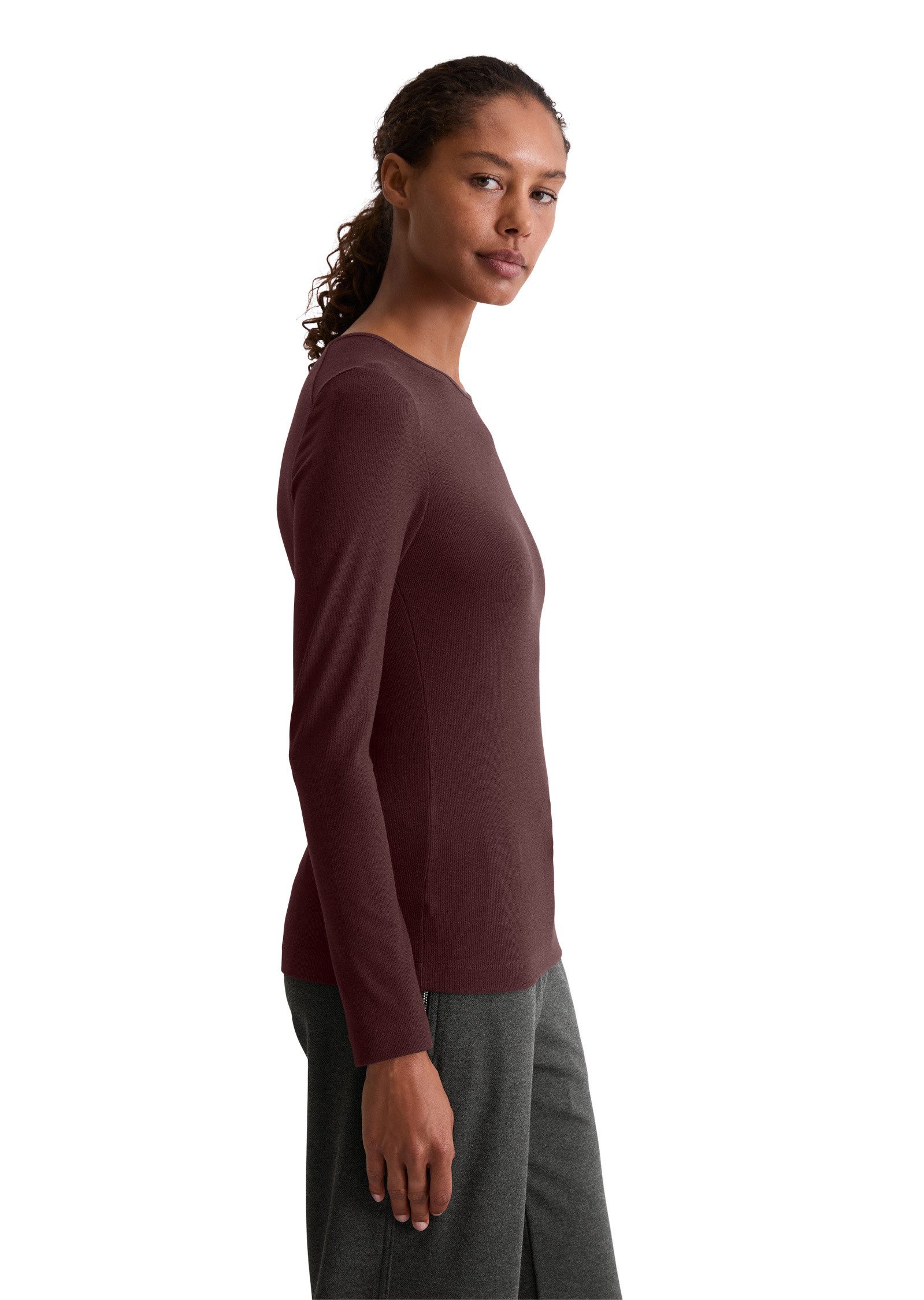 Marc O'Polo Langarmshirt aus TENCEL™ Modal-Baumwolle-Mix günstig online kaufen