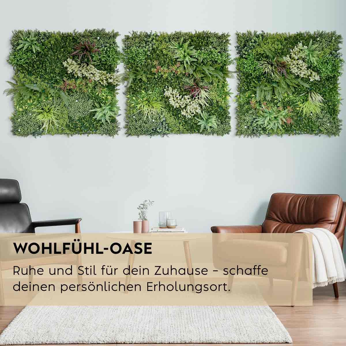 Kunstpflanze Künstliche Pflanzenwand Indoor & Outdoor, günstig online kaufen