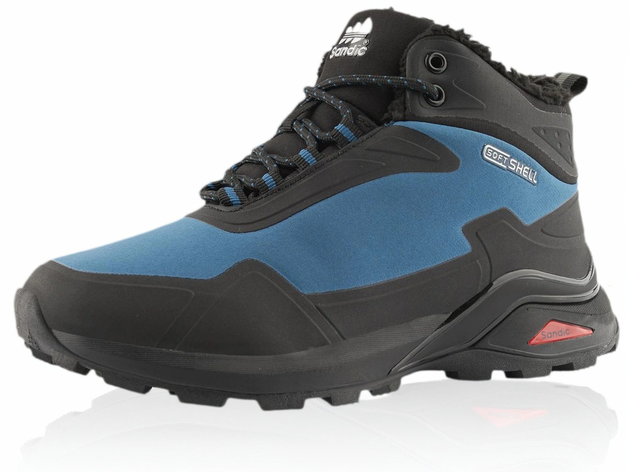 Nowaland gefütterte Trekkingschuhe Outdoorschuhe Wanderstiefel Isolierende Innenfütterung, Softshell-Obermaterial