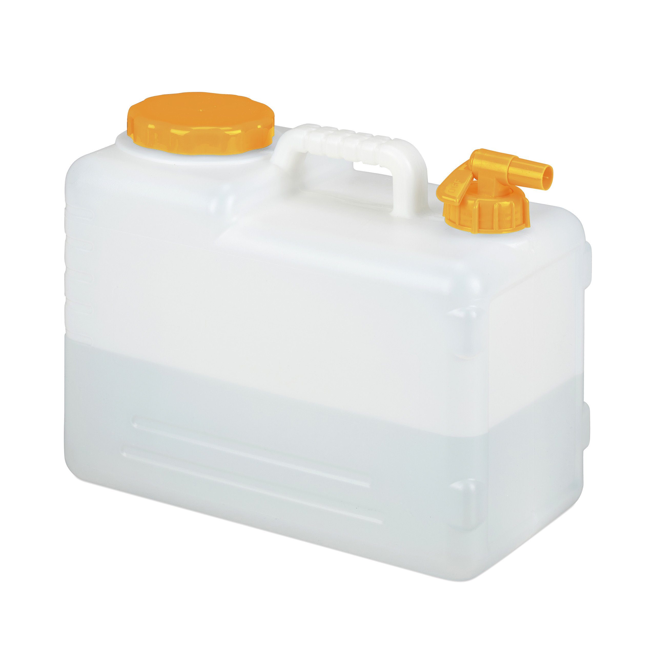 relaxdays Wassertank Wasserkanister mit Hahn (Einzelstück, 1 St., 1-teilig), 15 Liter