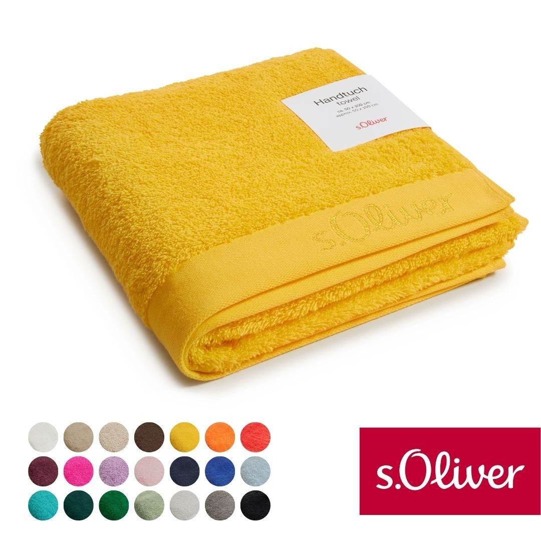 s.Oliver Handtuch s.Oliver, Premium Qualität, 600 gr/m², auch als Sets erhältlich, Walkfrottier (1-St), große Farbauswahl, auch als Duschtuch, Waschhandschuh, Gästetuch