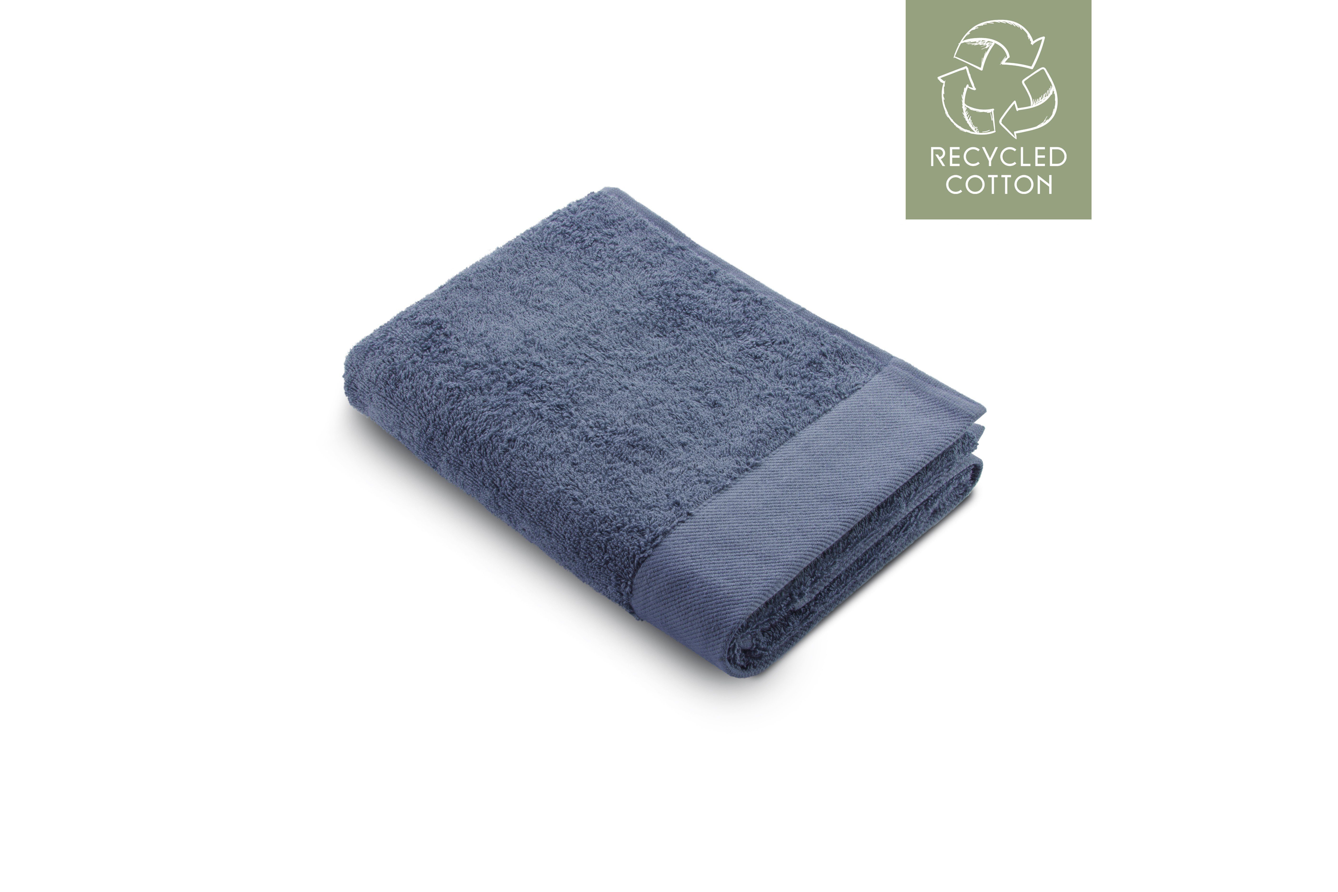 Walra Handtuch Badetuch Remade Cotton Blau - 60x110 cm, Baumwolle (1-St) | Alle Handtücher