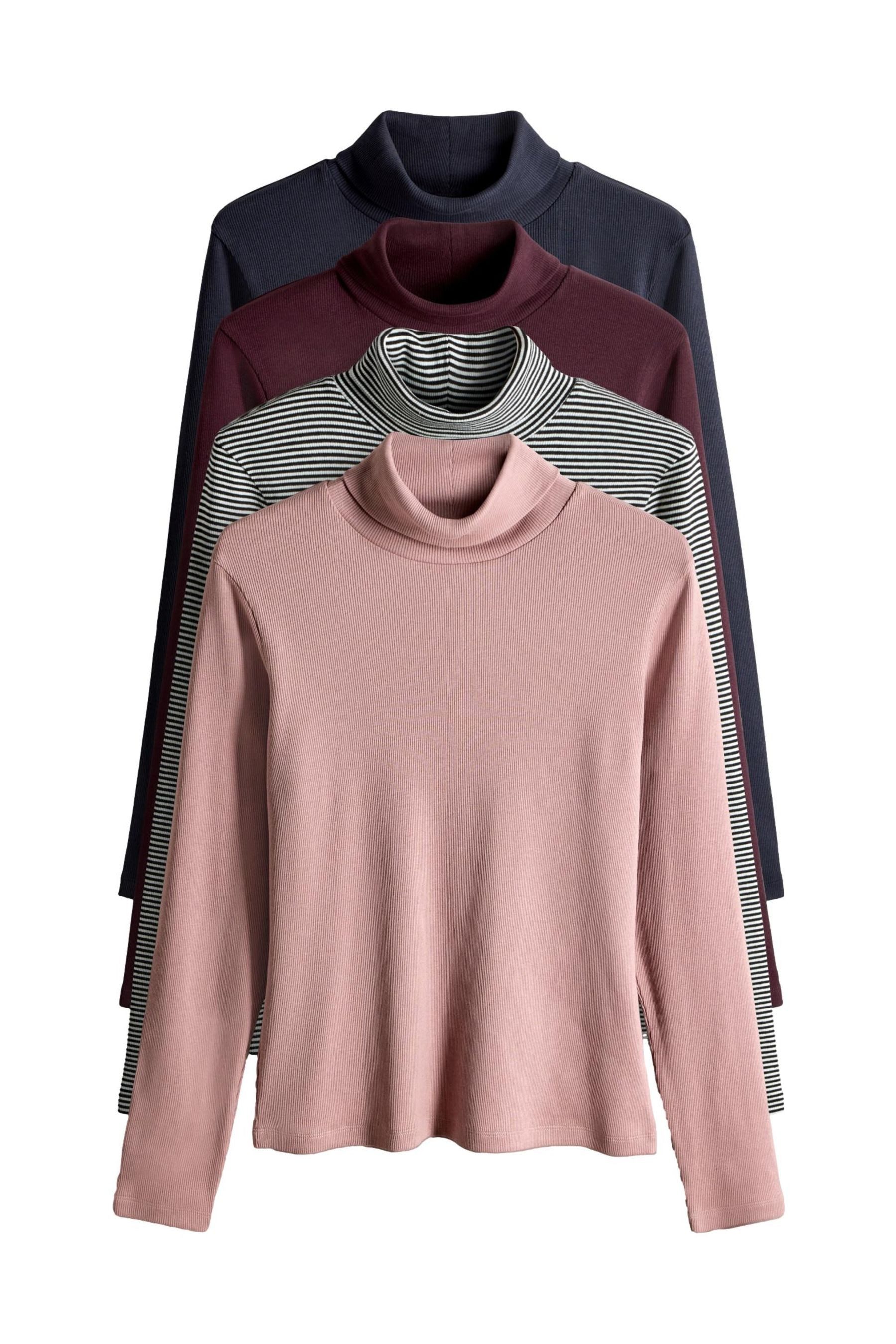 The Set Langarmshirt The Set Langarmshirts mit Rollkragen, 4er-Pack (4-tlg) günstig online kaufen