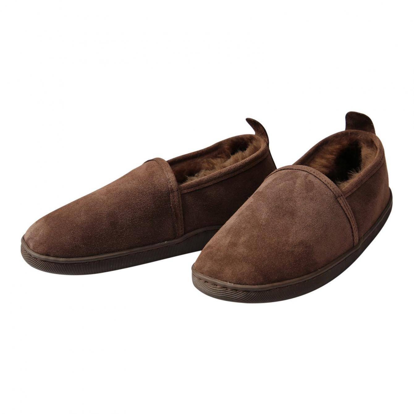 Hollert Hausschuh Unisex Hüttenschuhe Hubert gefüttert Echtleder Merino Schaffell