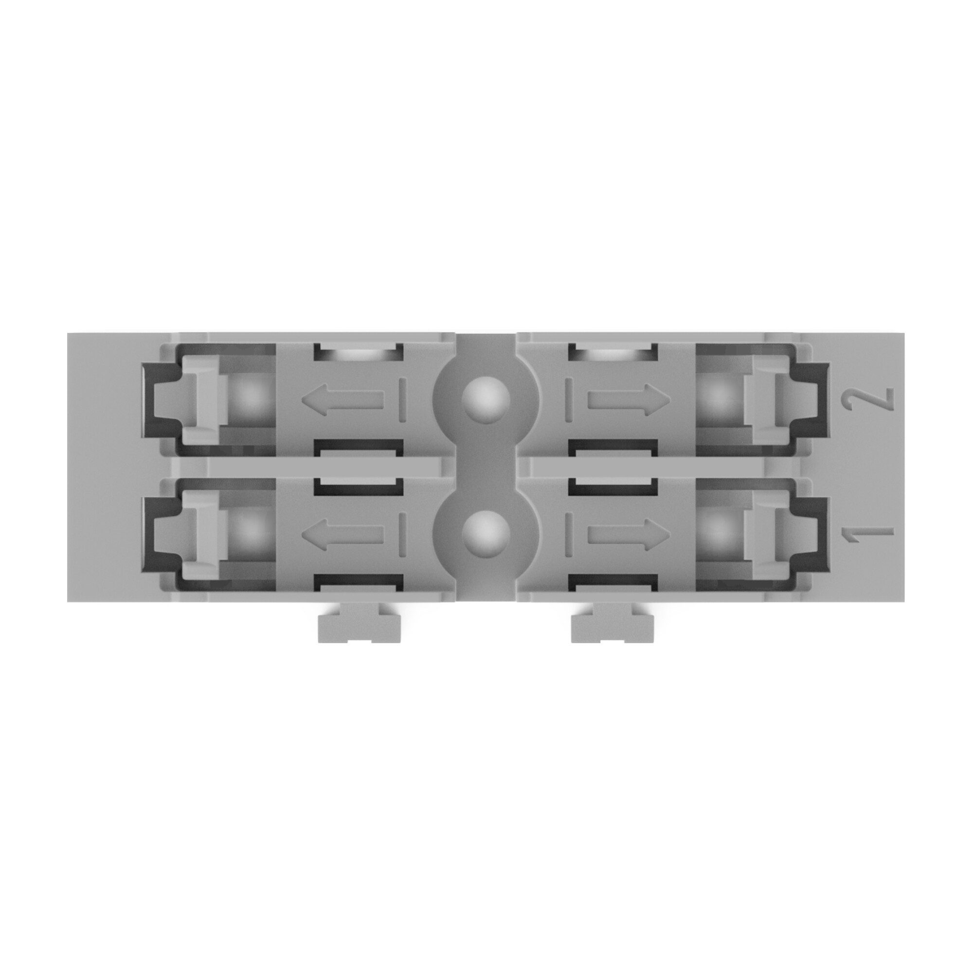 WAGO Spannzange WAGO GmbH& Co. KG Befestigungsadapter 2-fach 221-2522 25 Stk