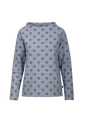 Trigema Sweatshirt TRIGEMA Langarmshirt mit Glencheck-Muster