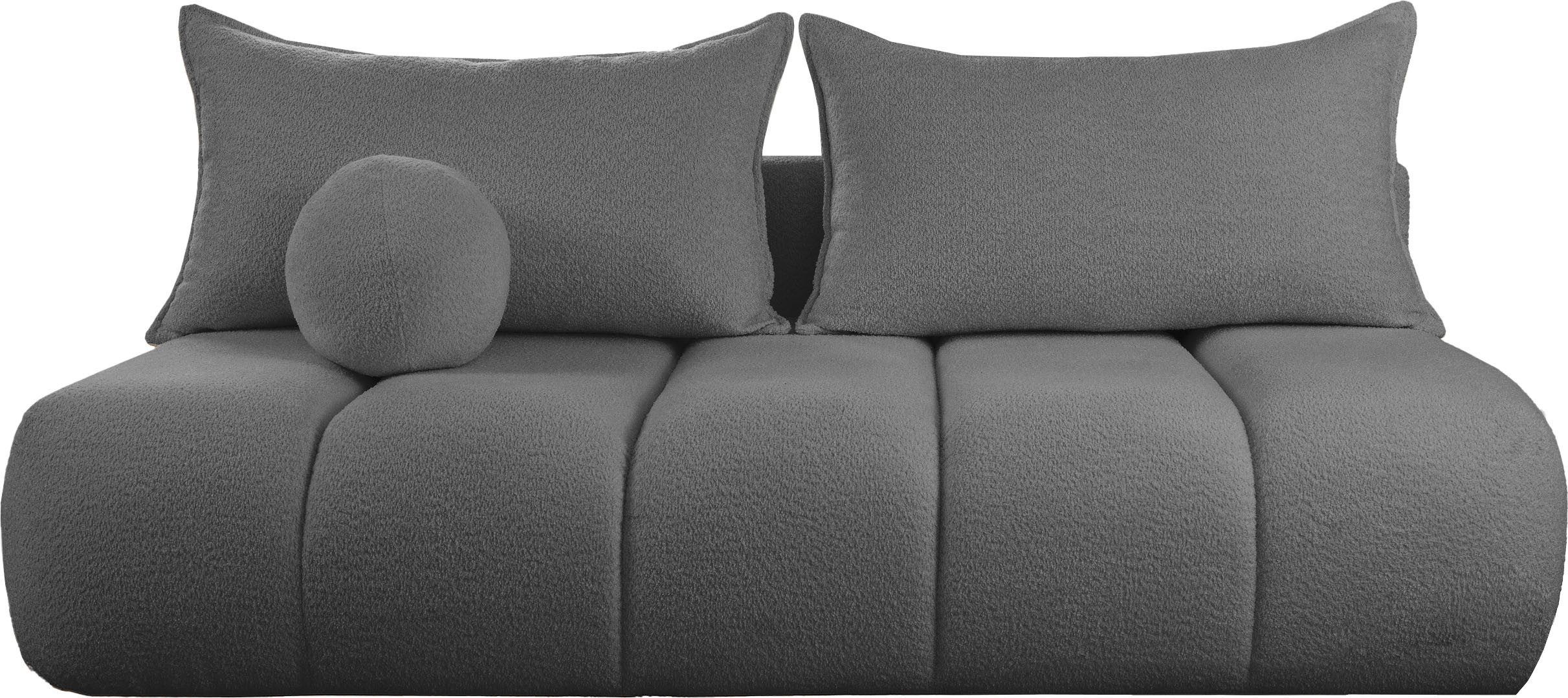 WFL GROUP Schlafsofa Milla mit Bettkasten – 3 Sitzer Couch mit Schlaffunktion, Bettfunktion, Schlaffläche 150 × 200 cm, Skandinavische Polstercouch im modernen  – Bild 2 von 5