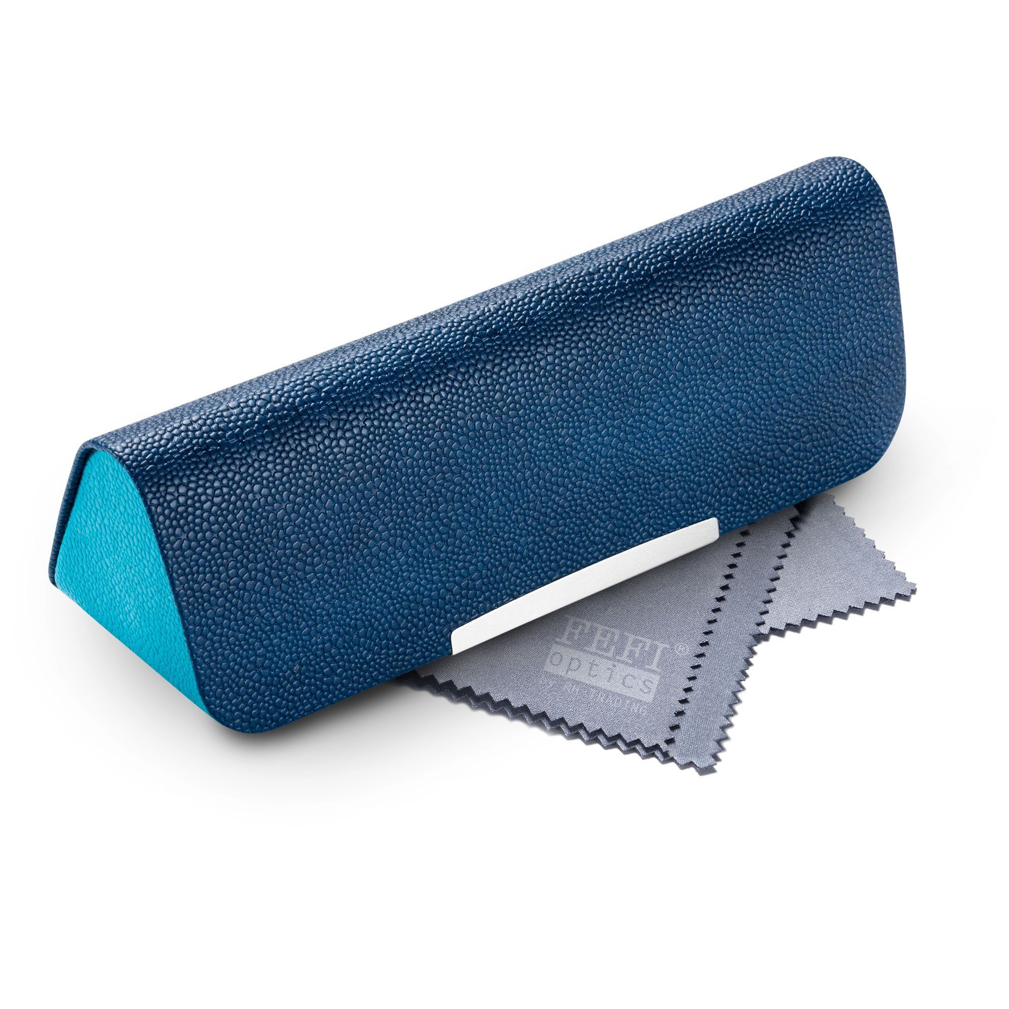 FEFI Brillenetui Im Leinen-Look – Stabiles Hardcase Mit Magnetverschluss & Mikrofasertuch