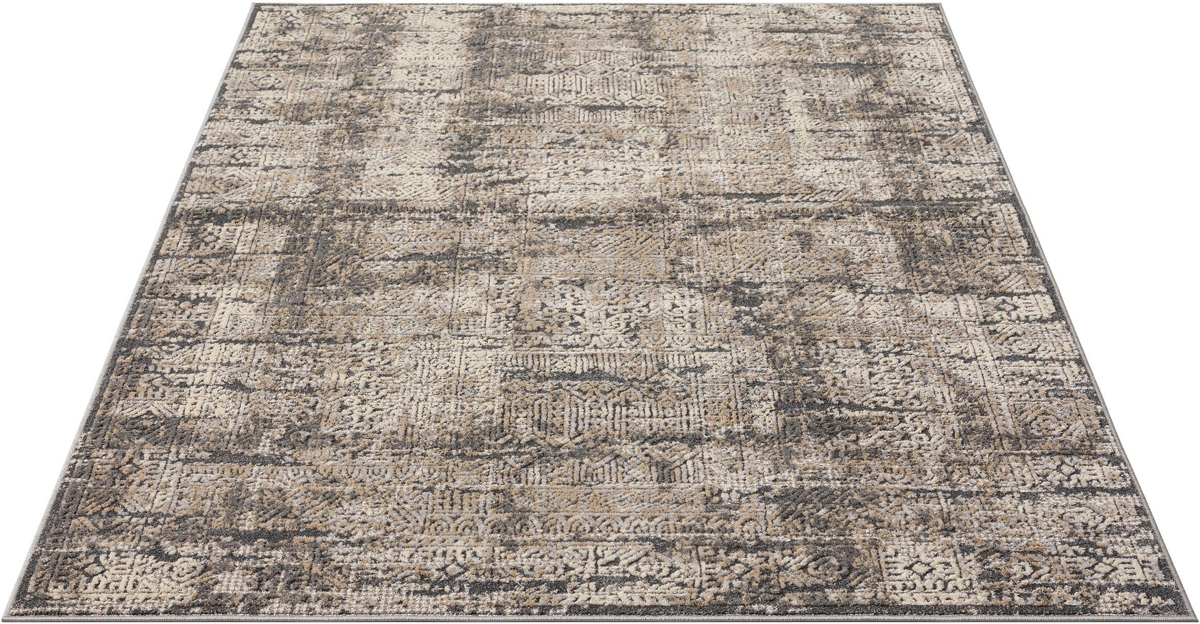 Teppich Selin, my home, Höhe: Qualität dichte im 9 Schrumpf-Garn-Effekt, dezenter mm, Glanz, Vintage-Look, rechteckig