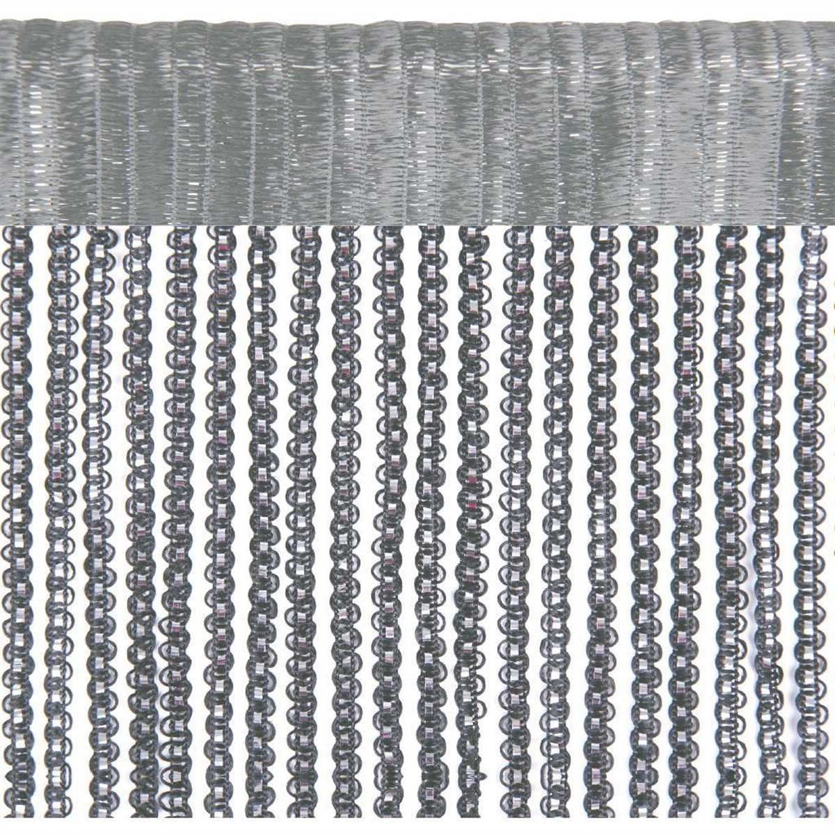 Bestlivings Fadenvorhang, Stangendurchzug, halbtransparent, Fadengardine mit Stangendurchzug (90 x 200cm bis 300 x 250cm)