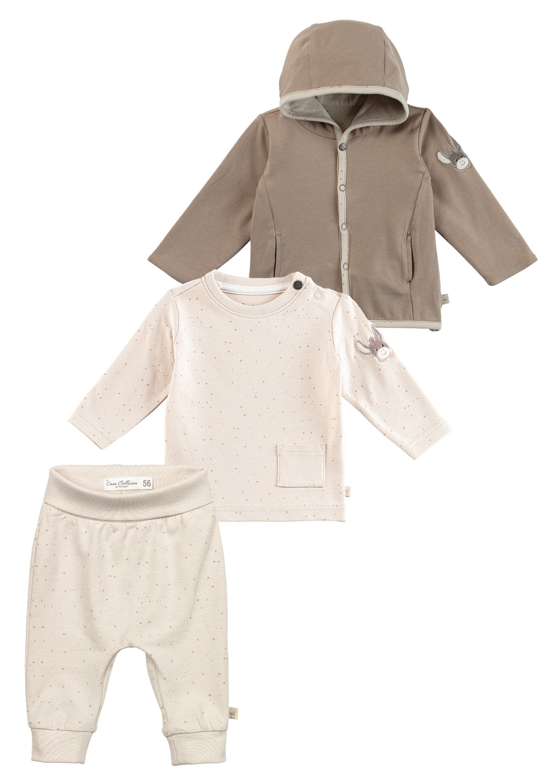 Sterntaler® Stoffhose Set Jacke, Hose und Shirt (1-tlg)