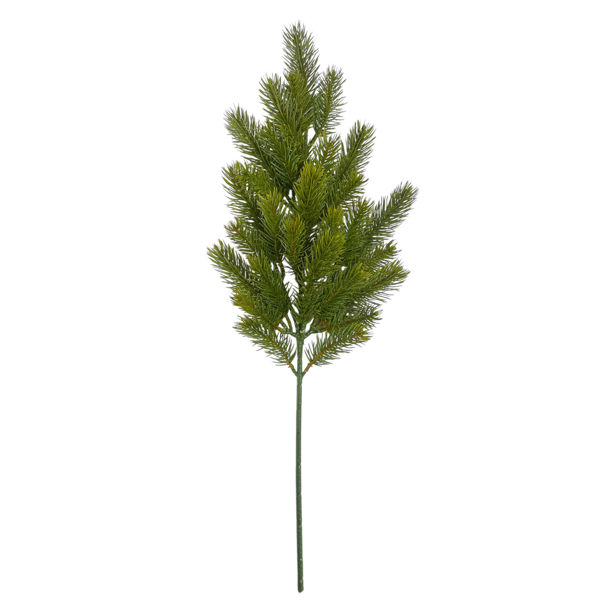 Kunstzweig Künstlicher Tannenzweig "REAL" mit 28 Trieben. Ca 66cm., Gasper, Höhe 66.00 cm