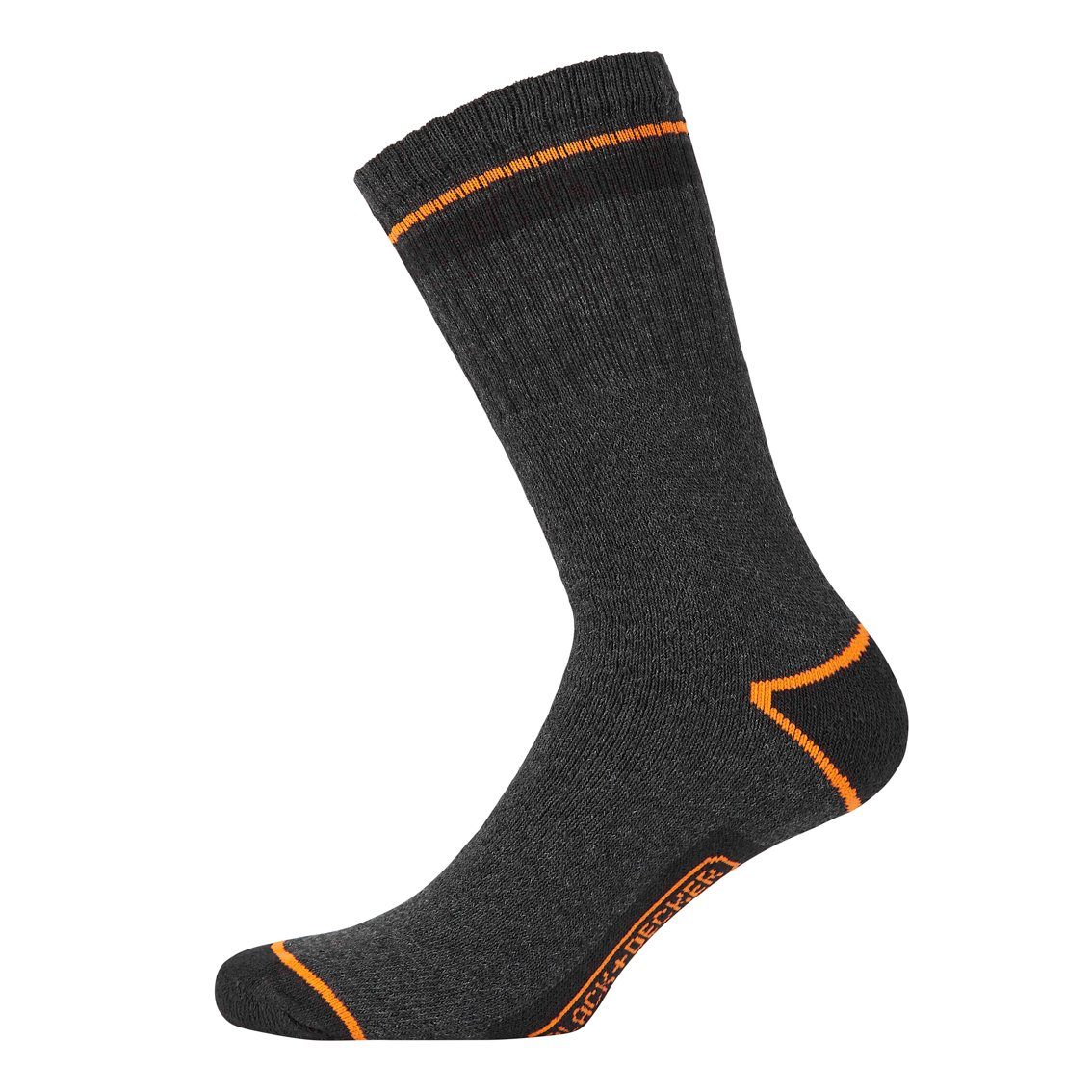 (TEKL) Black CREW WORK Black+Decker Sportsocken (10-Paar) B+D SOCKS