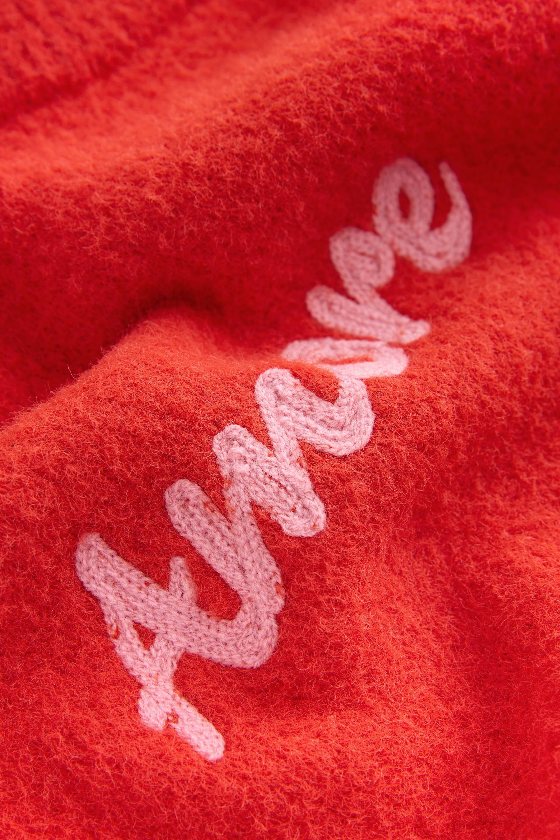 Next Sweater Kuscheliger Valentins-Pullover mit Stickerei (1-tlg)