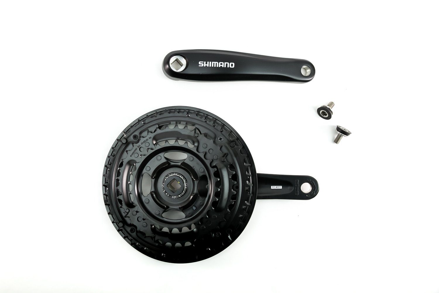 Shimano Fahrradkurbel Shimano Fahrrad Kurbel Garnitur ALTUS FC-M311 48-38-28 Zähne Vierkant