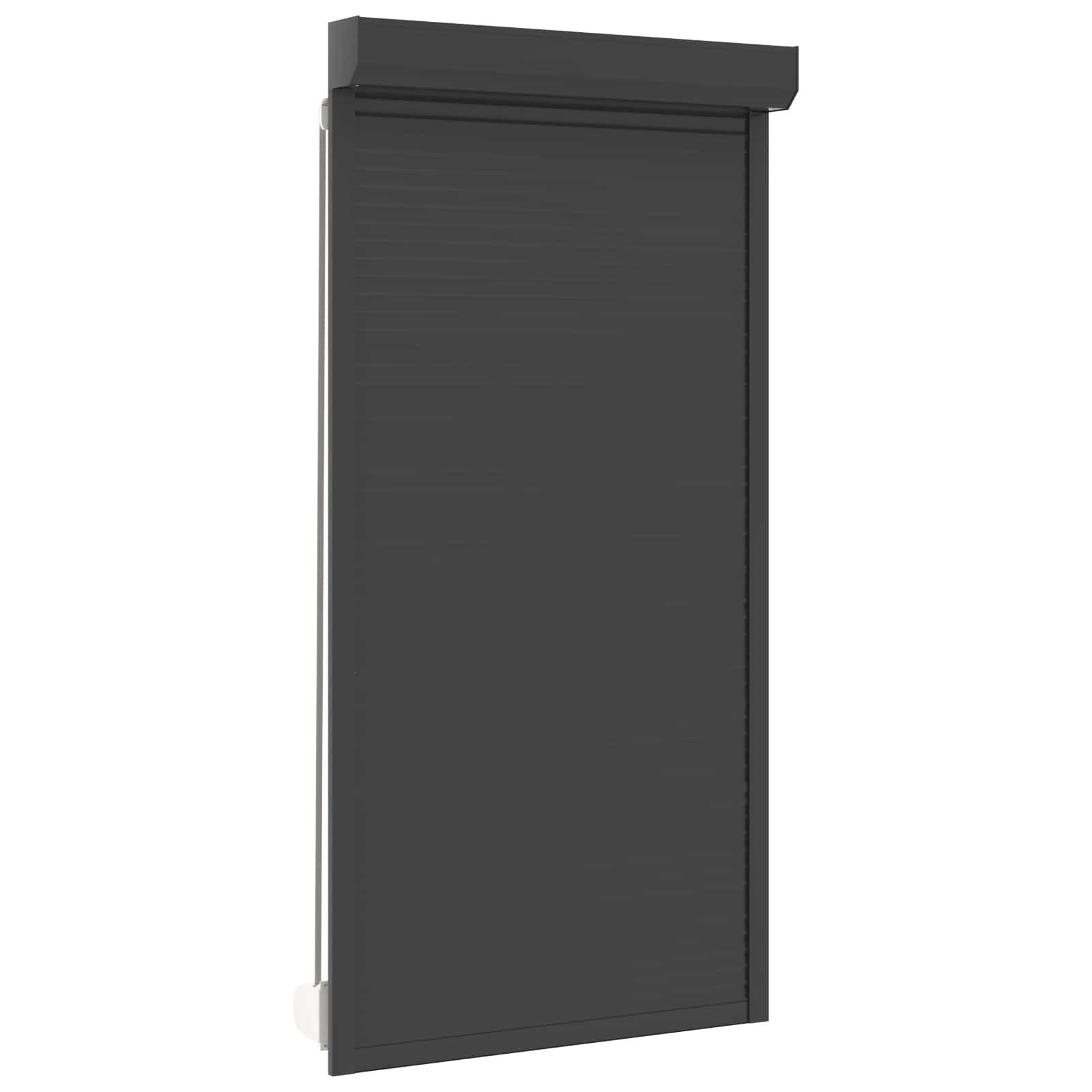 vidaXL Fensterladen Rollladen Anthrazit 110 x 220 cm Aluminium und Polyurethan, BxH: 14x220 cm, (1-St)