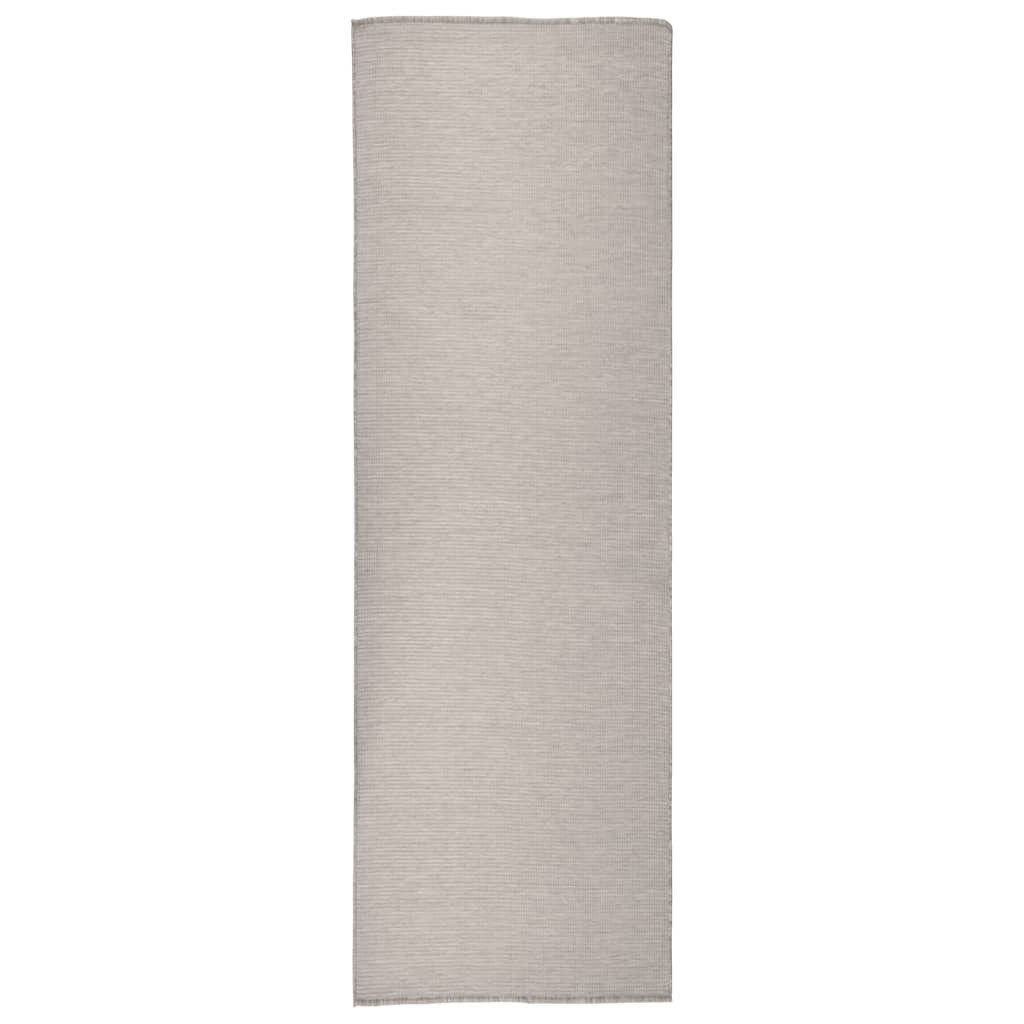 vidaXL Teppich 80 x 250 cm Teppich Terrasse Camping Outdoor draußen Vorzelt Flachgewe, Flachgewebe, Höhe: 250 mm