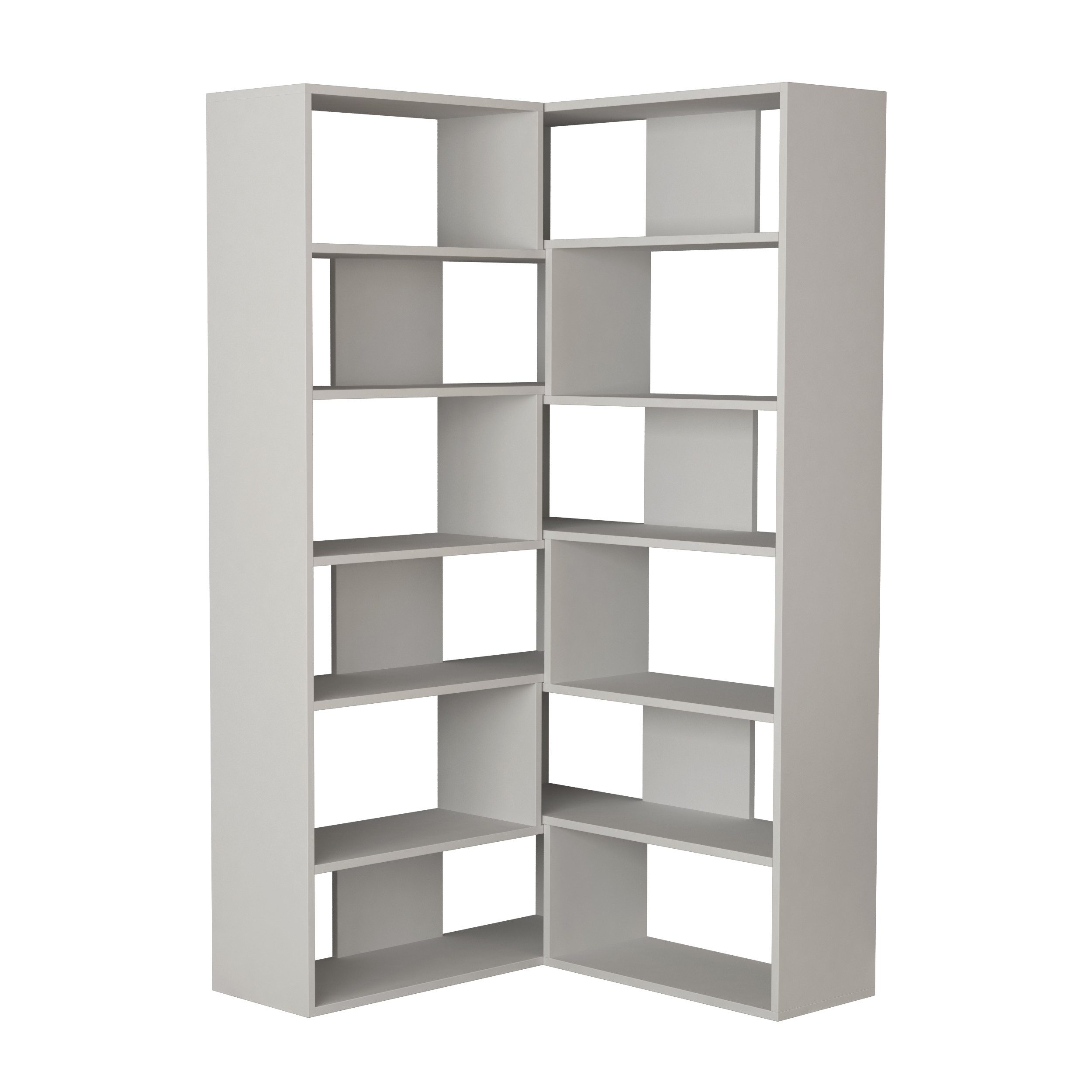 Decortie Bücherregal Molly, Modernes Bücherregal,Eck, Display Unit No.4, 29 günstig online kaufen