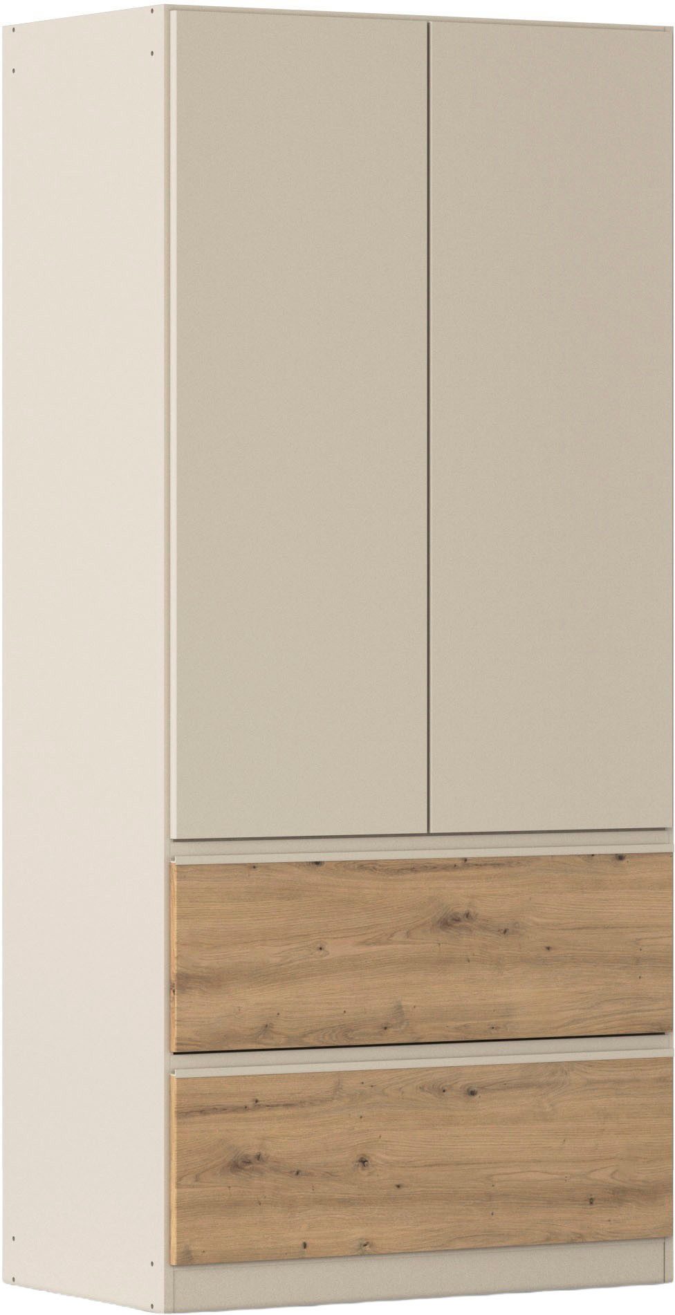 rauch Drehtürenschrank Kleiderschrank Schrank Garderobe COSTA in den Breiten 91/136/181 cm (in 3 Ausstattungen BASIC/CLASSIC/PREMIUM) viel Platz, grifflose Front und Push-to-Open Funktion MADE IN GERMANY